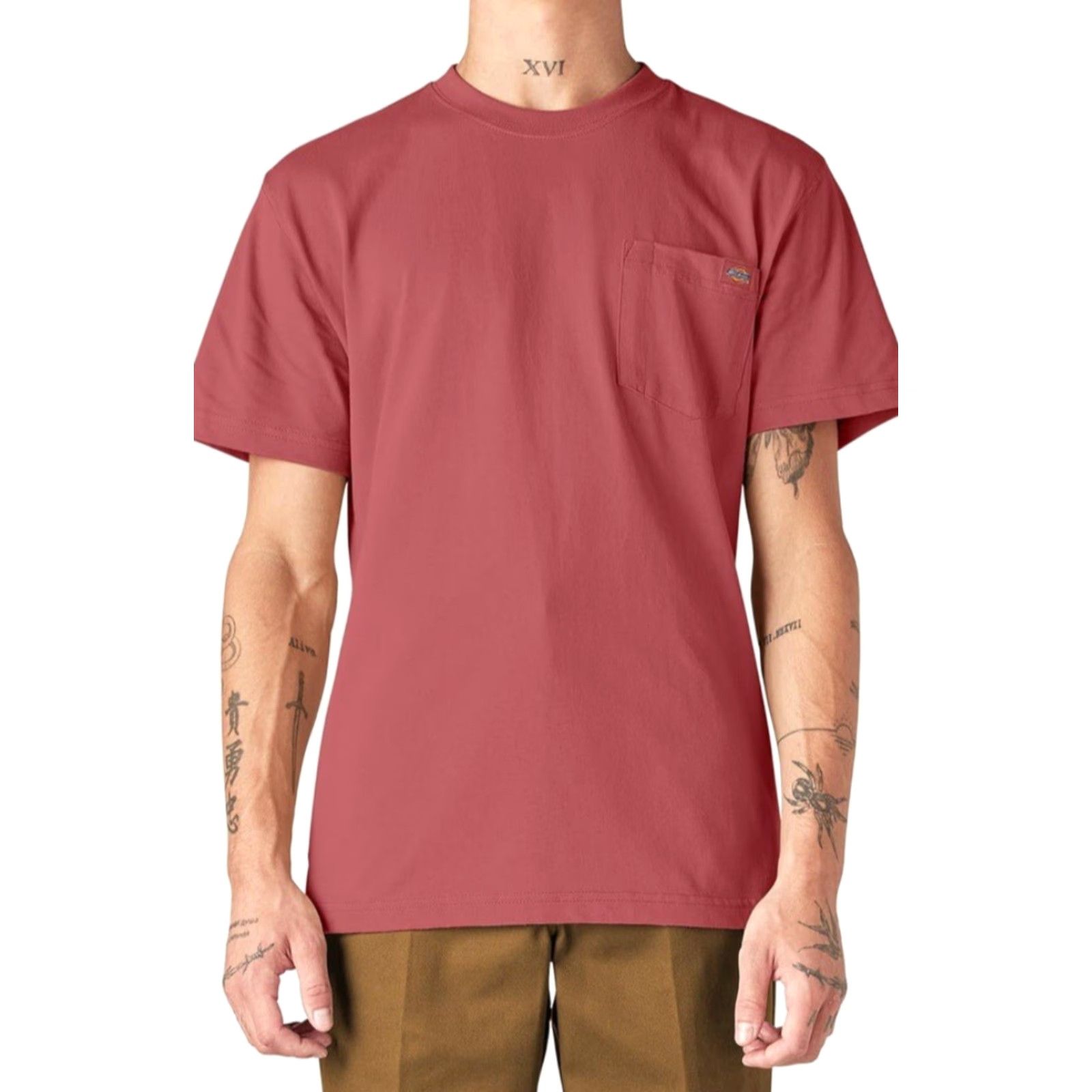 Dickies Dickies NWT Heavyweight SS Pocket Tee Relaxed - Rouge - 3XLT Shirt Men Size US XXL / EU 58 / 5 - 5 Thumbnail
