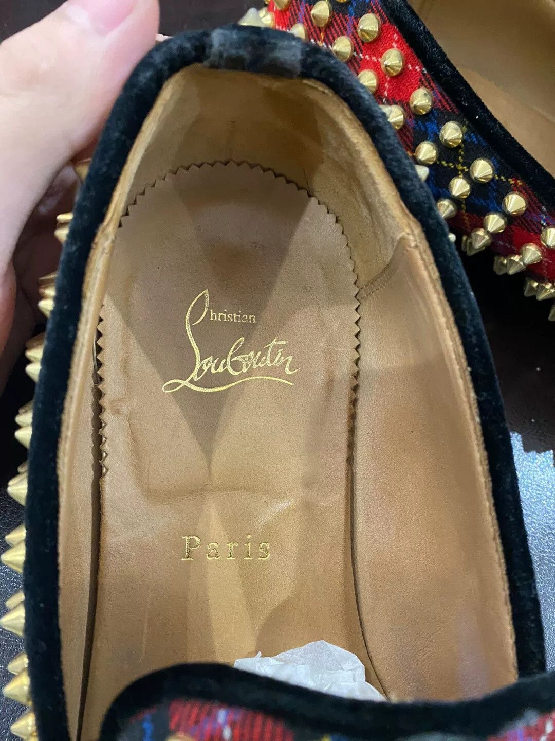 Christian Louboutin Christian Louboutin Men's Used Spiked Shoes 40.5 Size US 7.5 / EU 40-41 - 6 Thumbnail