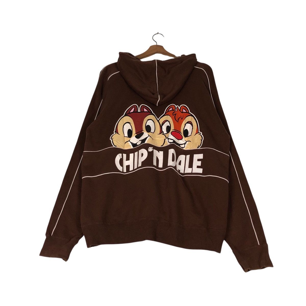 Japanese Brand Tokyo Disney Resort Exclusive Chip ’n Dale Big Print Hoodie Size US L / EU 52-54 / 3 - 11 Thumbnail