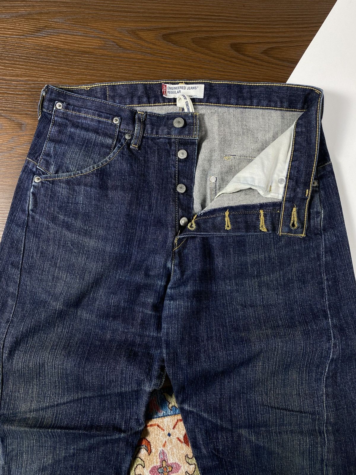 Engineered Garments × Levi's Levi's engineered distressed jeans pants Size US 33 - 3 Thumbnail