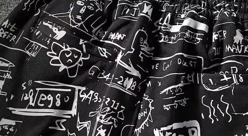 Japanese Brand 20SS Indigo Union Japan Black Blackboard Sweatshorts Size US 32 / EU 48 - 3 Thumbnail