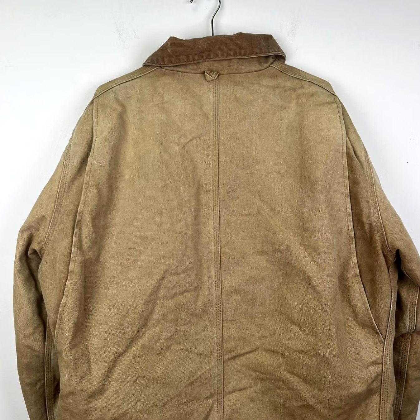 Carhartt VINTAGE Carhartt Men's Insulated Work Jacket Bomber Jacket XL Tan Cotton Jacket Mens Jacket Size US XL / EU 56 / 4 - 6 Thumbnail