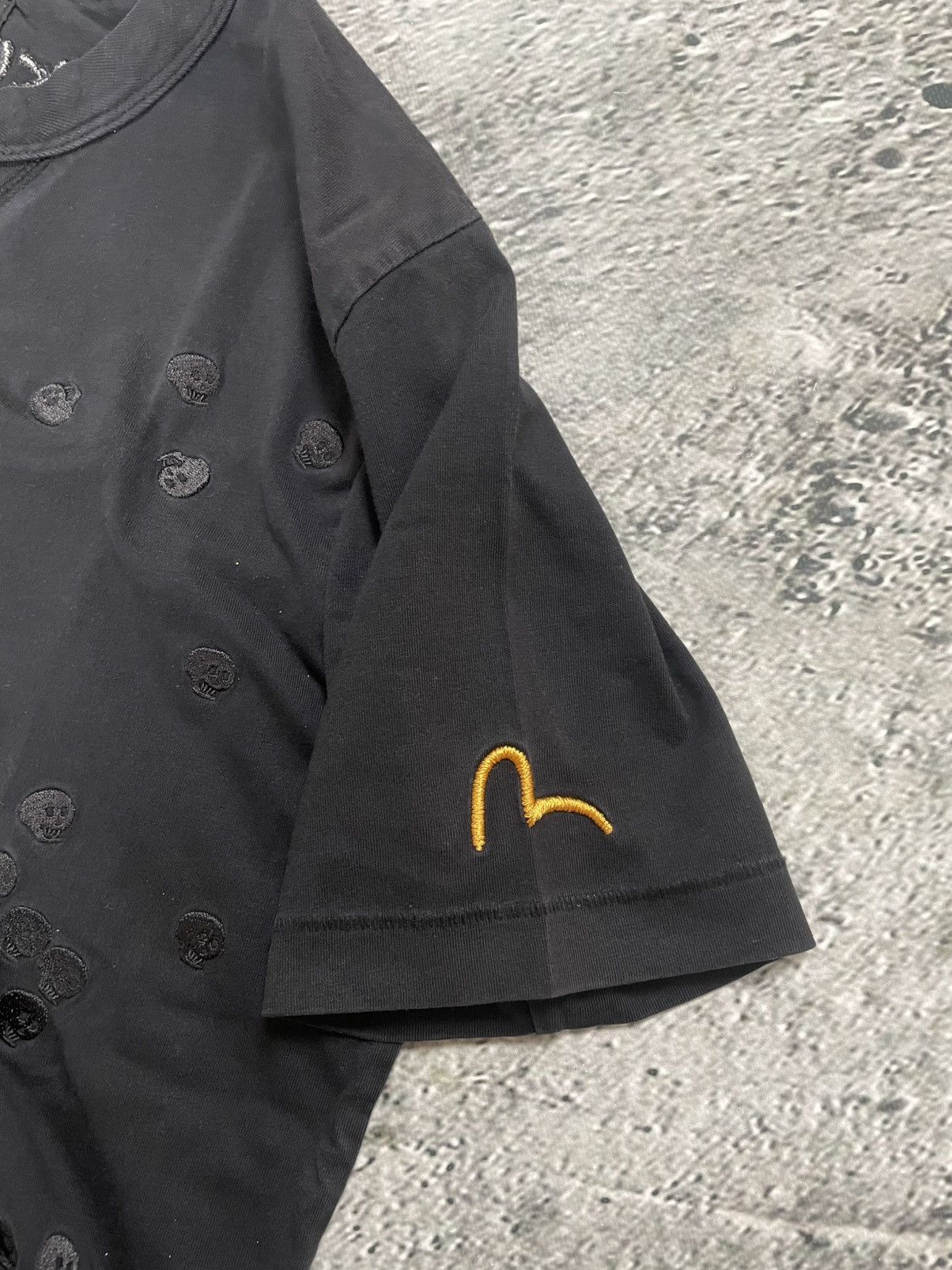 Evisu Evisu t-shirt vintage big logo seagull black skulls Size US M / EU 48-50 / 2 - 4 Thumbnail