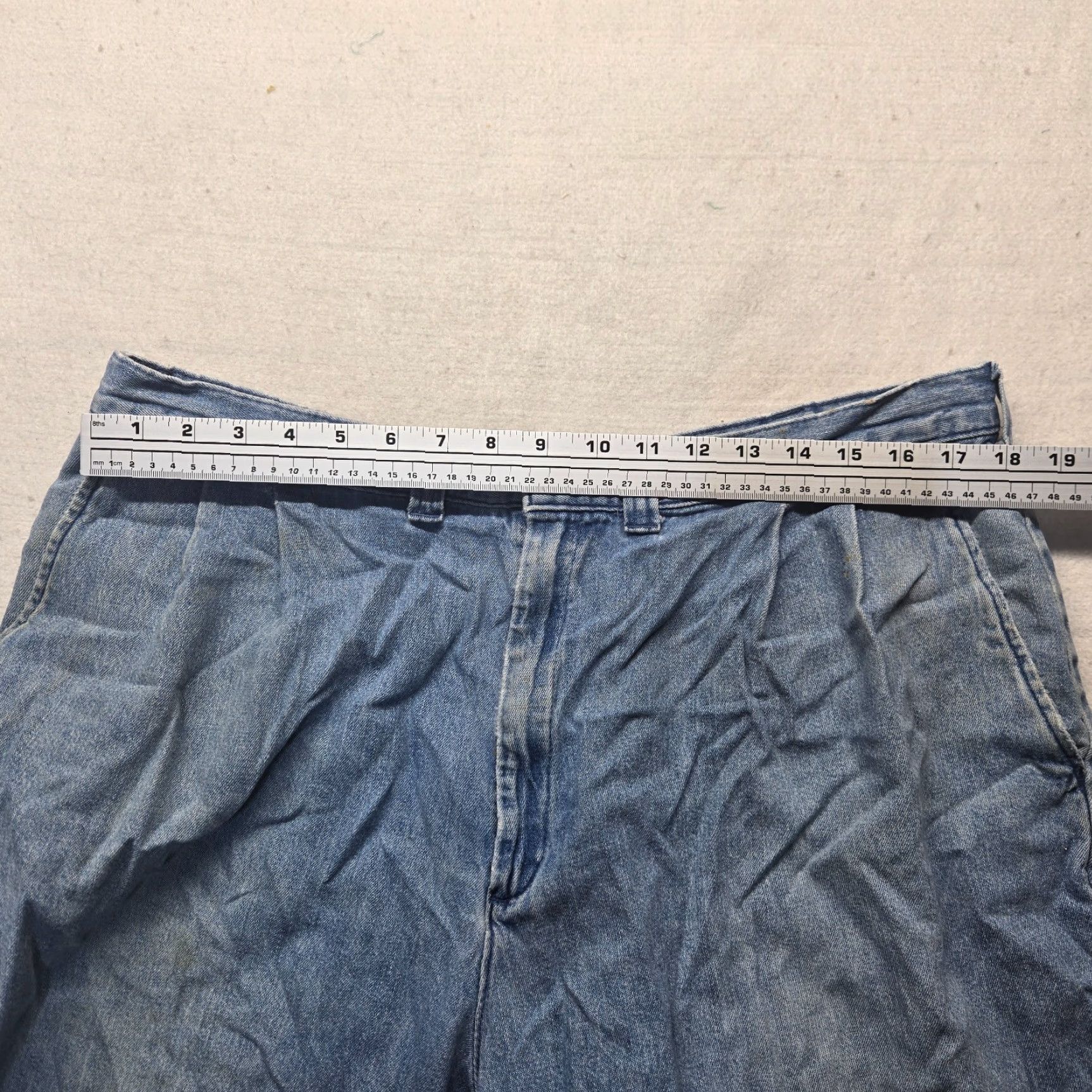 Lee Lee Blue Denim Jean Shorts High Rise Stretch Elastic Adult Women's Size 38 Size 26" / US 2 / IT 38 - 4 Thumbnail
