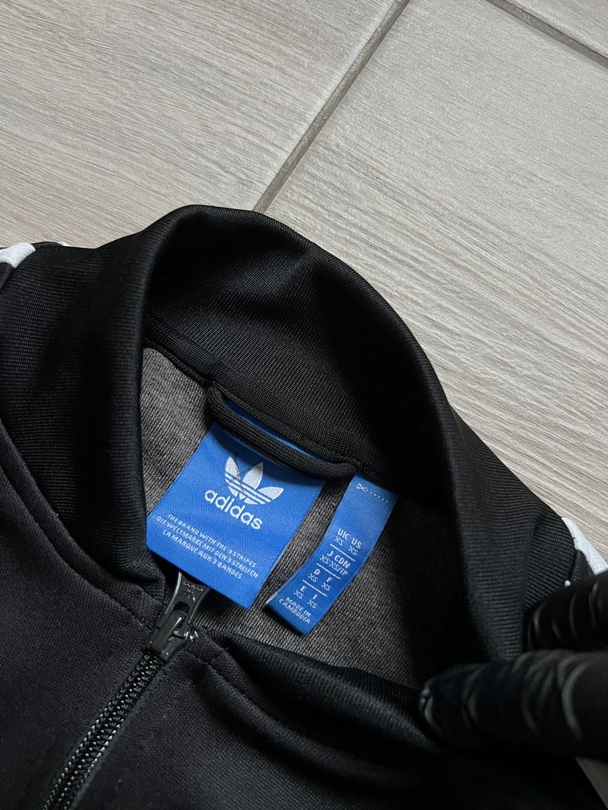 Adidas Vintage Adidas Track Jacket Sriped Y2K Black White Size US XS / EU 42 / 0 - 13 Thumbnail