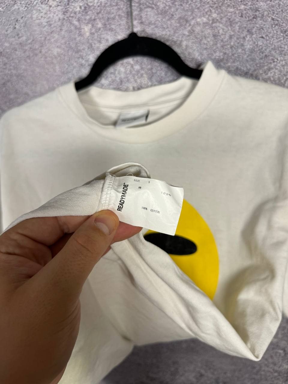 READYMADE READYMADE SMILEY FACE WHITE TEE Size US S / EU 44-46 / 1 - 13 Thumbnail
