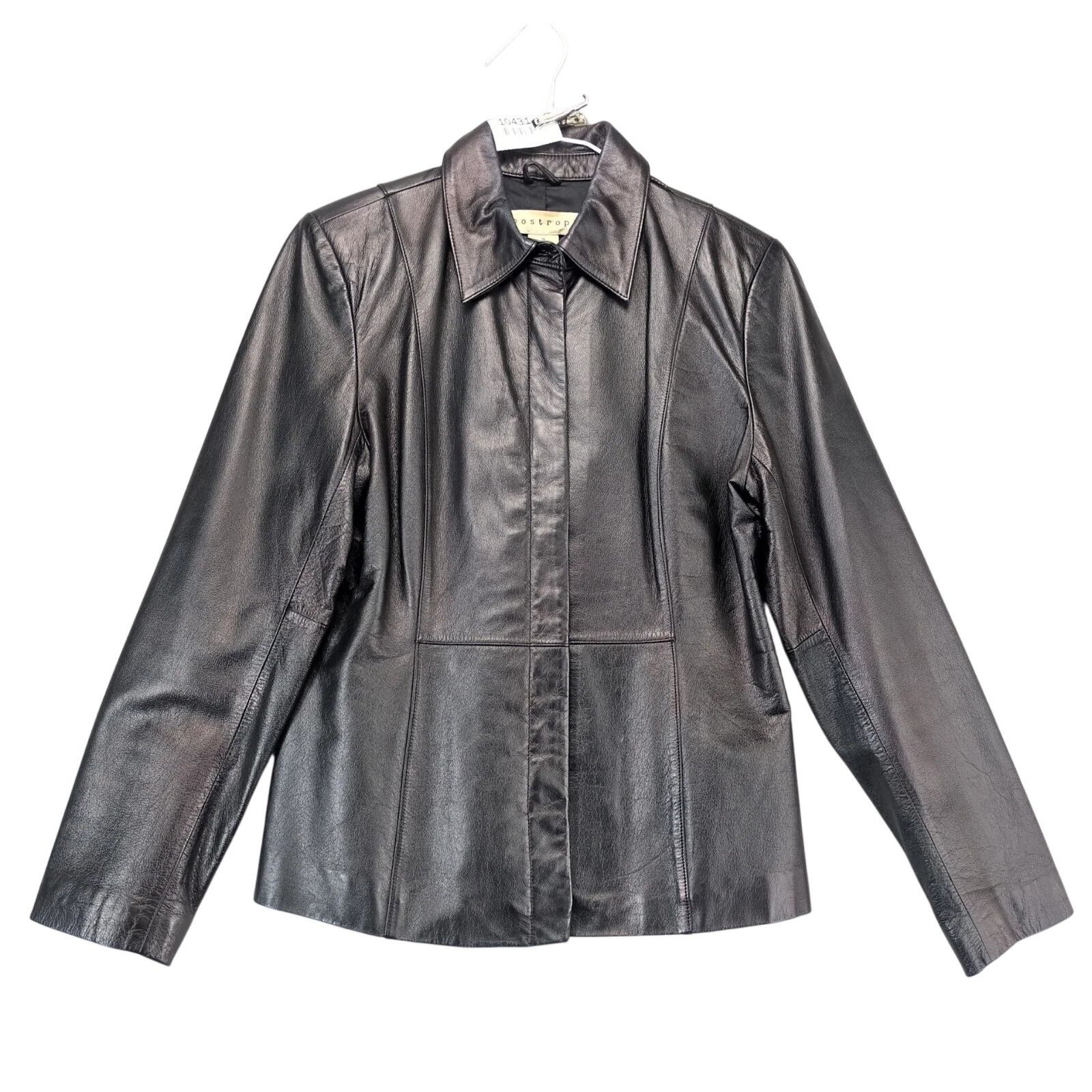 Other Apostrophe Genuine Leather Jacket Womens 4 Concealed Buttons Size S / US 4 / IT 40 - 1 Thumbnail