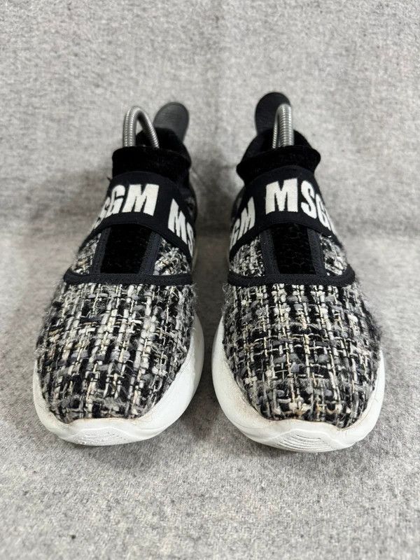 MSGM MSGM Italy Low Air Sneakers Silver Black White size 39 Size US 9 / IT 39 - 5 Thumbnail
