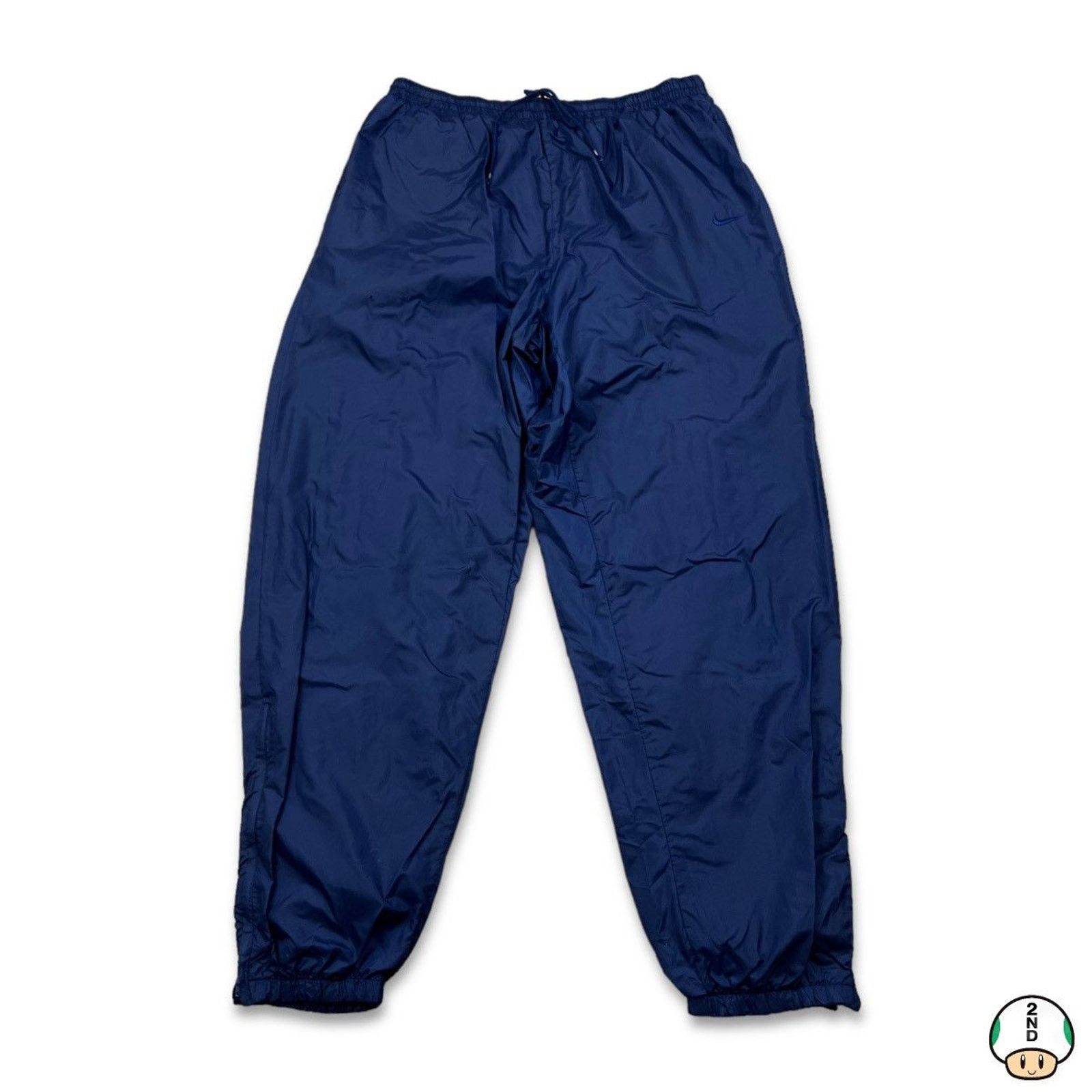 Nike × Vintage Vintage 90s Nike Track Pants XL Swoosh Windbreaker Jogger Size US 32 / EU 48 - 1 Thumbnail