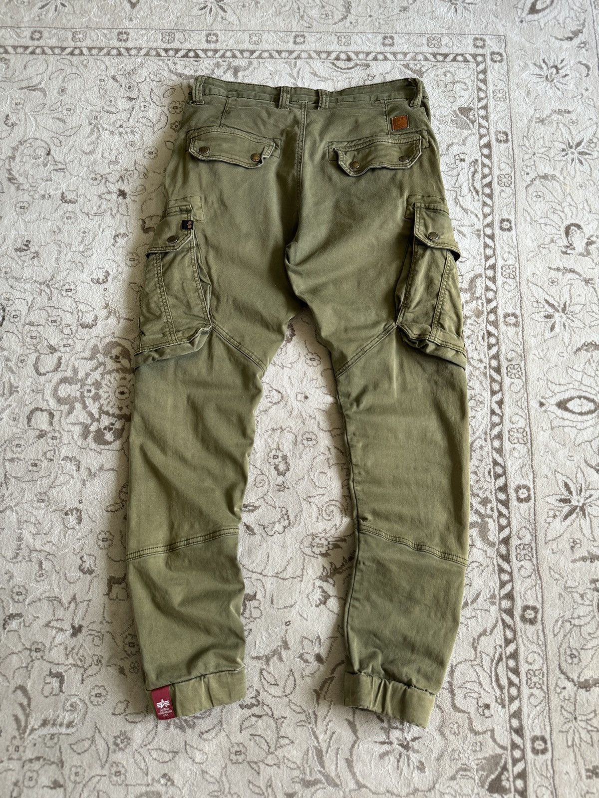 Alpha Industries × Vintage Vintage Alpha Industries Combat Cargo Pants Military Size US 32 / EU 48 - 12 Thumbnail