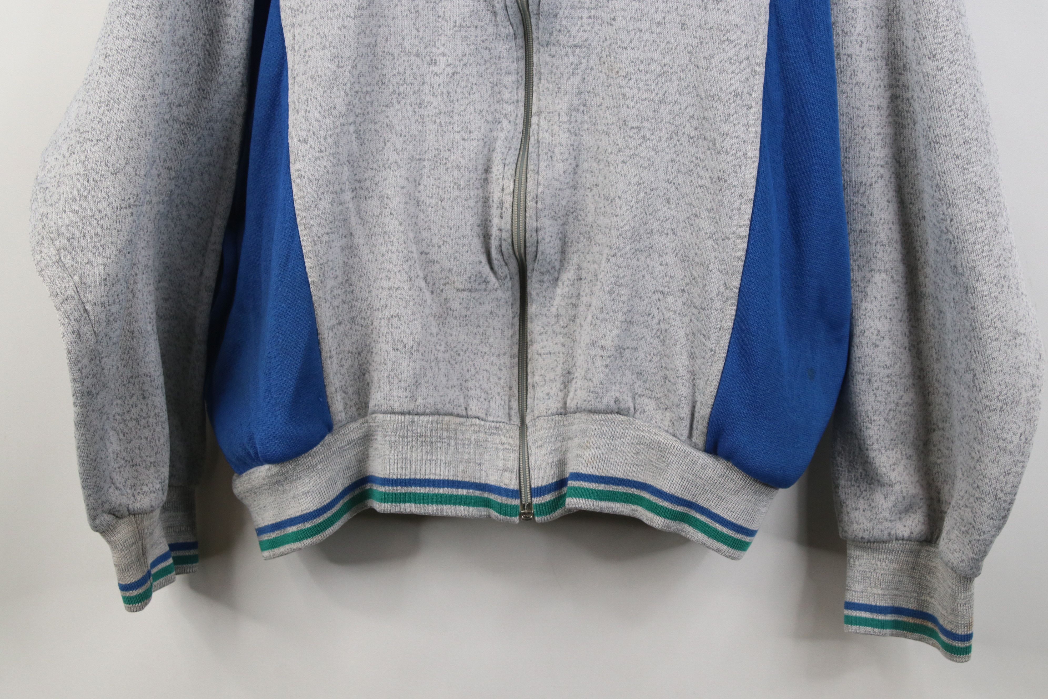 Vintage Vintage 70s Streetwear Triblend Zip Tennis Track Jacket Size L / US 10 / IT 46 - 3 Thumbnail