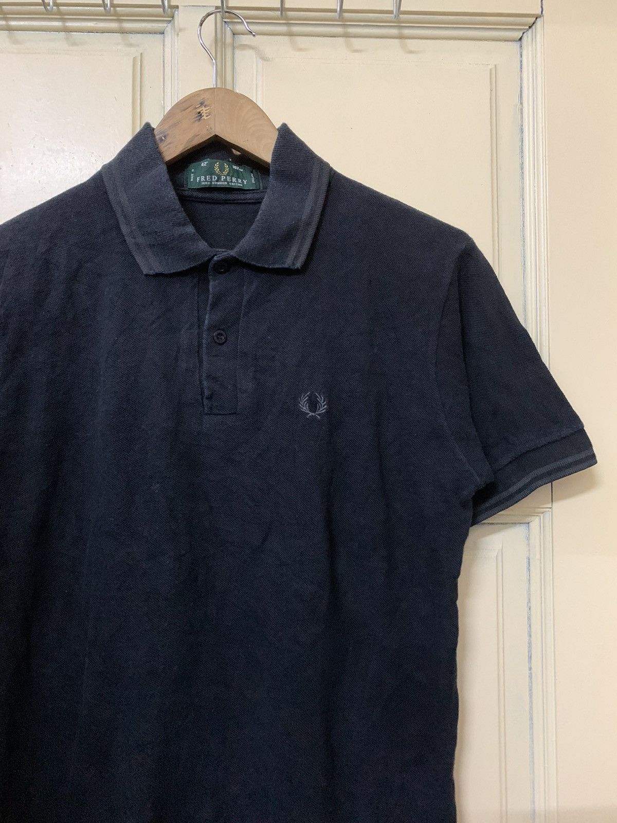 Fred Perry Vtg Fred Perry Ringer Black Polo Shirt Size US M / EU 48-50 / 2 - 3 Thumbnail