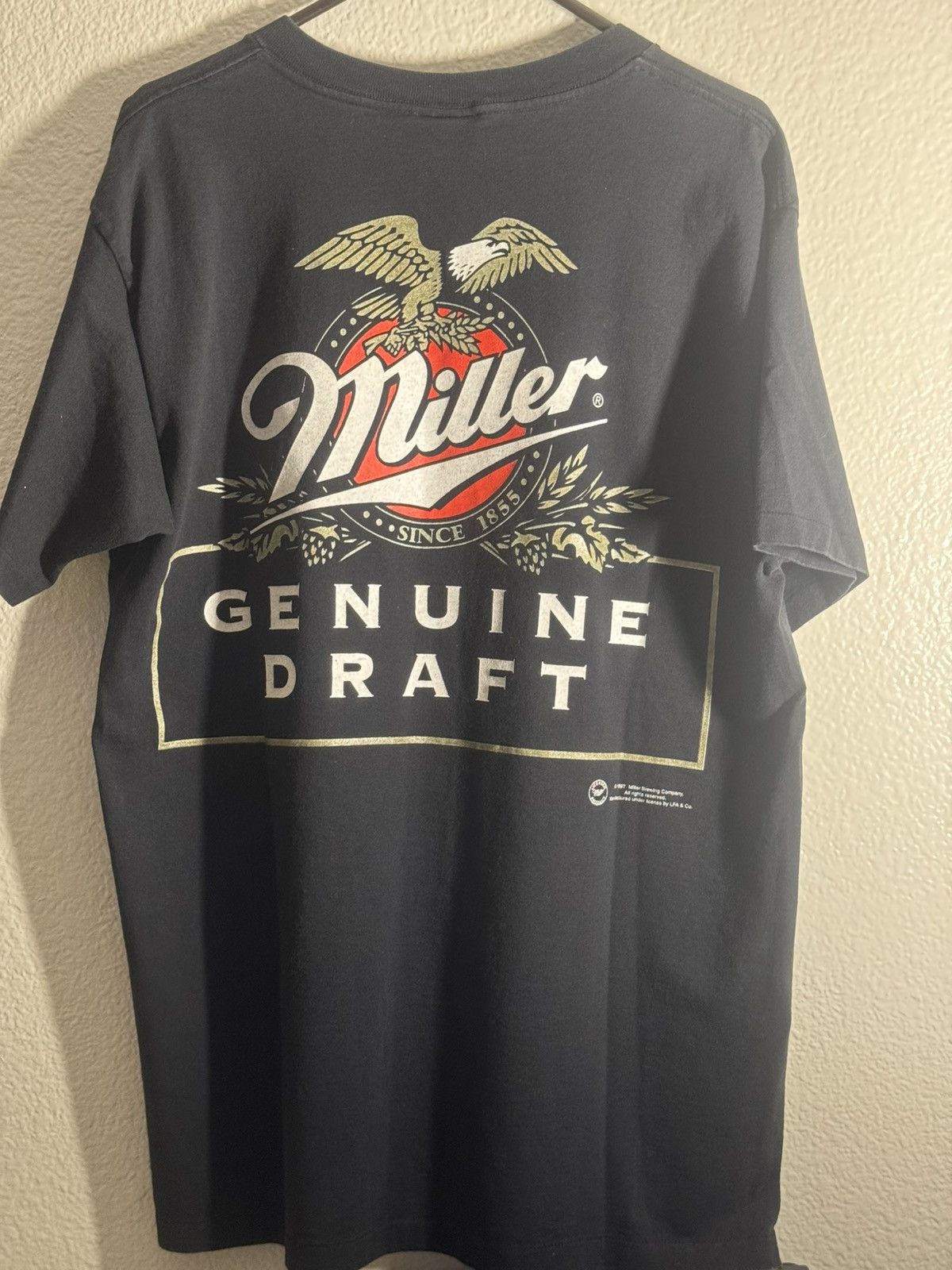 Vintage Miller Genuine Draft Tee Size US L / EU 52-54 / 3 - 4 Thumbnail