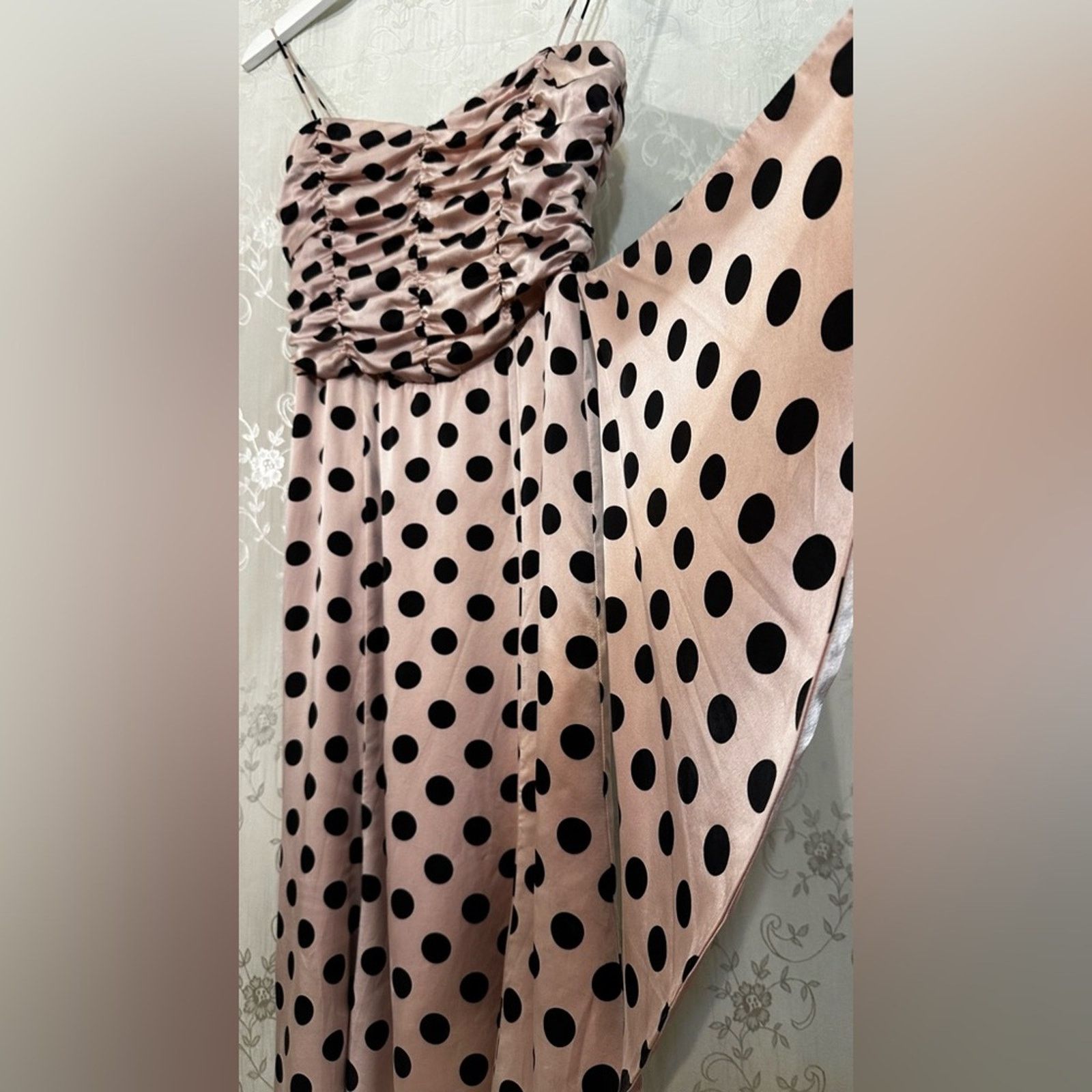 Laundry by Shelli Segal Laundry Shelli Segal Pink Polka Dot Dress Vintage 100% Silk Size M / US 6-8 / IT 42-44 - 1 Thumbnail
