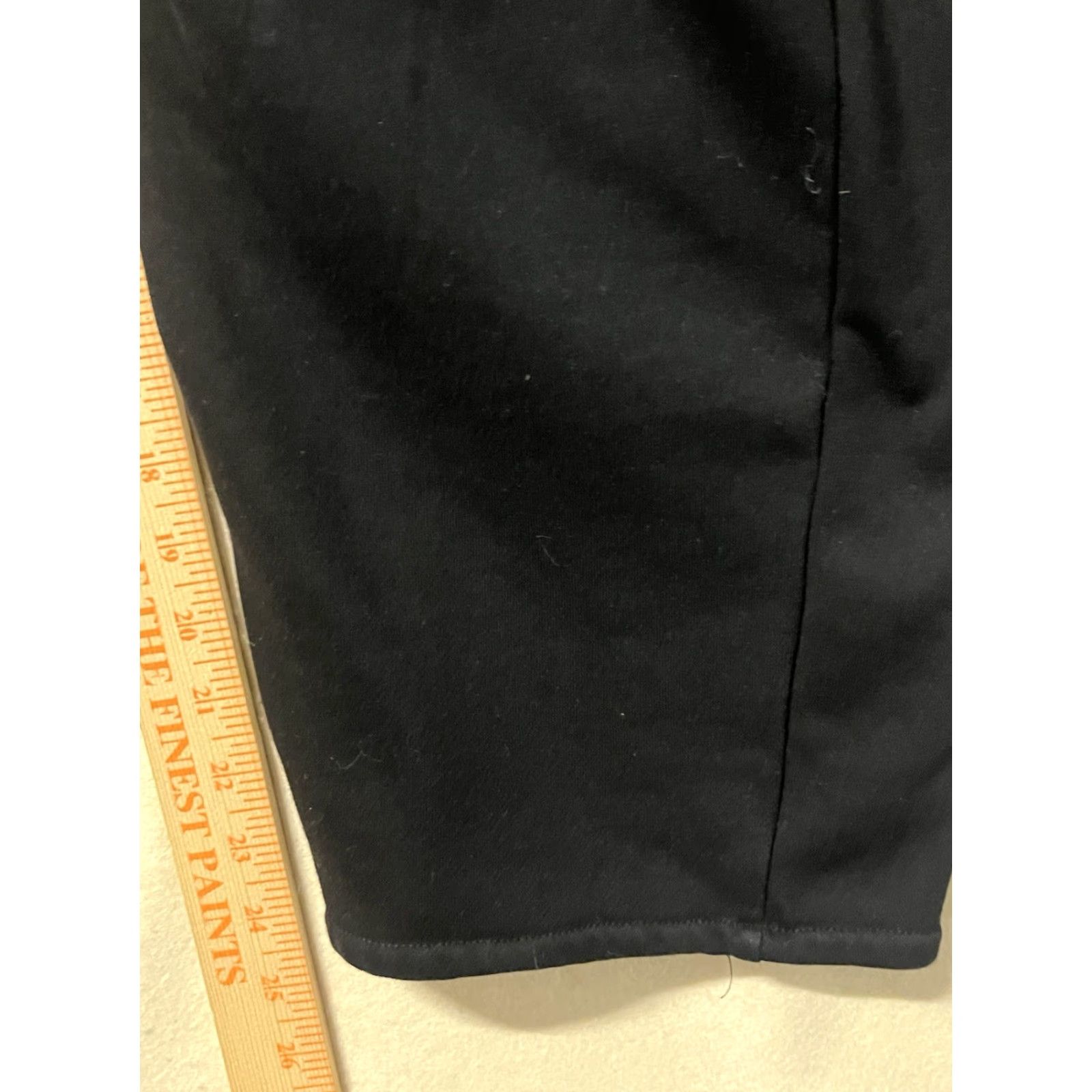 Vintage Lepunuo Men Sweatpants Fleece Joggers Black XL Regular Drawstring Straight Leg Activewear Cotton Blend Trousers Pants Jogging Pants Men’s Size US 36 / EU 52 - 5 Thumbnail