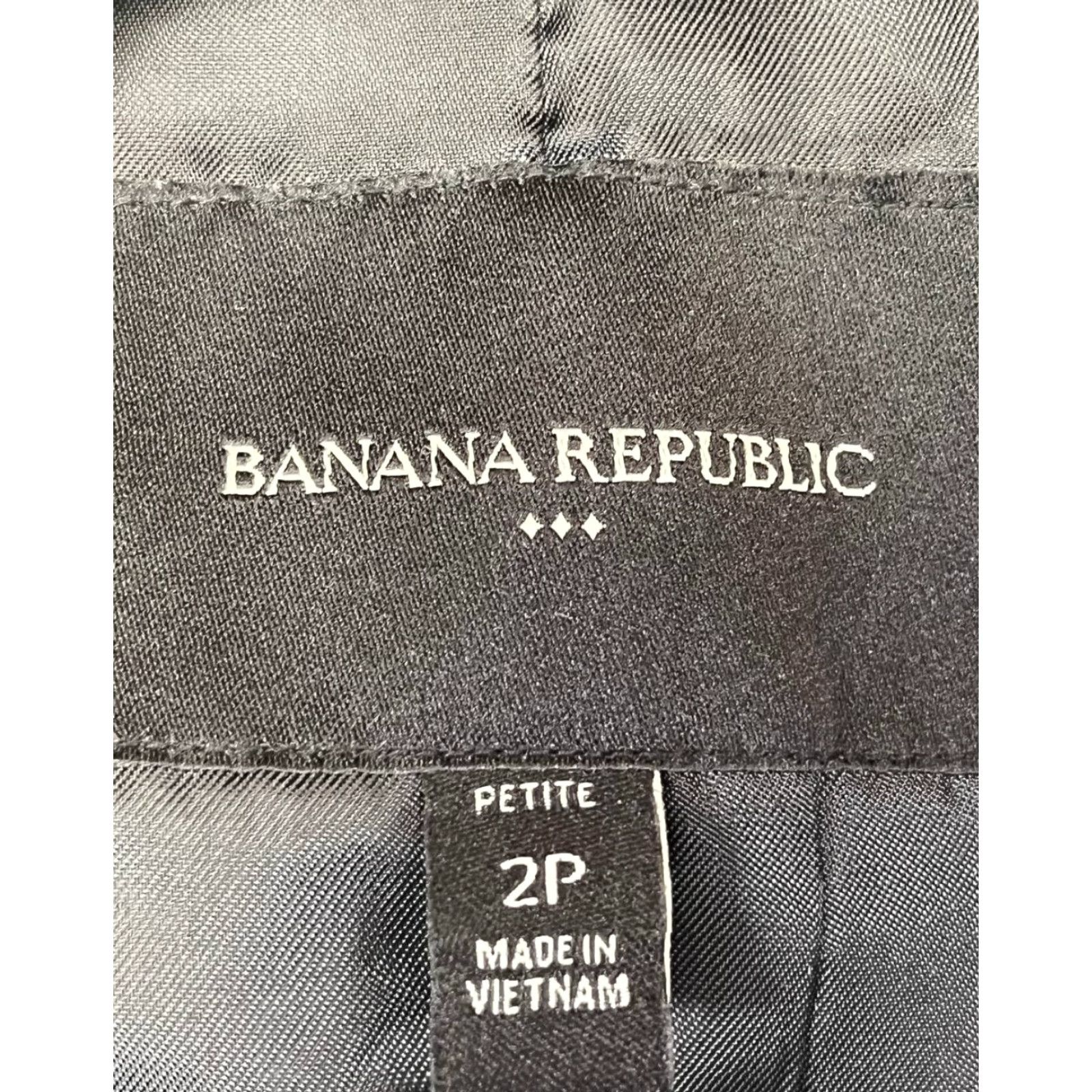 Banana Republic Banana Republic Blazer Women 2P Gray Wool Blend Short Sleeve Button 90s Retro Casual Workwear Size XS / US 0-2 / IT 36-38 - 7 Thumbnail