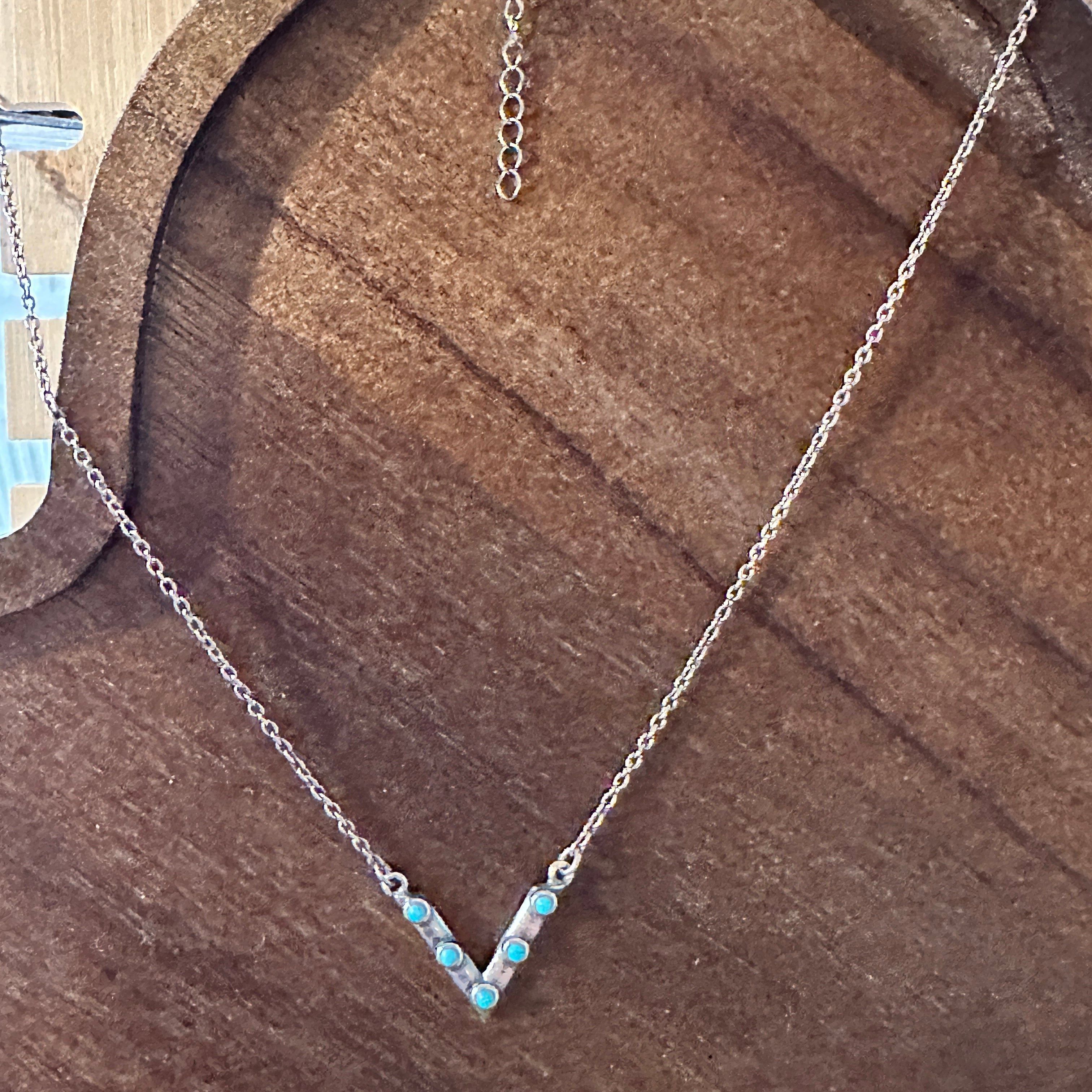 Other Native American Triangular Turquoise Pendant Necklace in Ste Size ONE SIZE - 4 Thumbnail