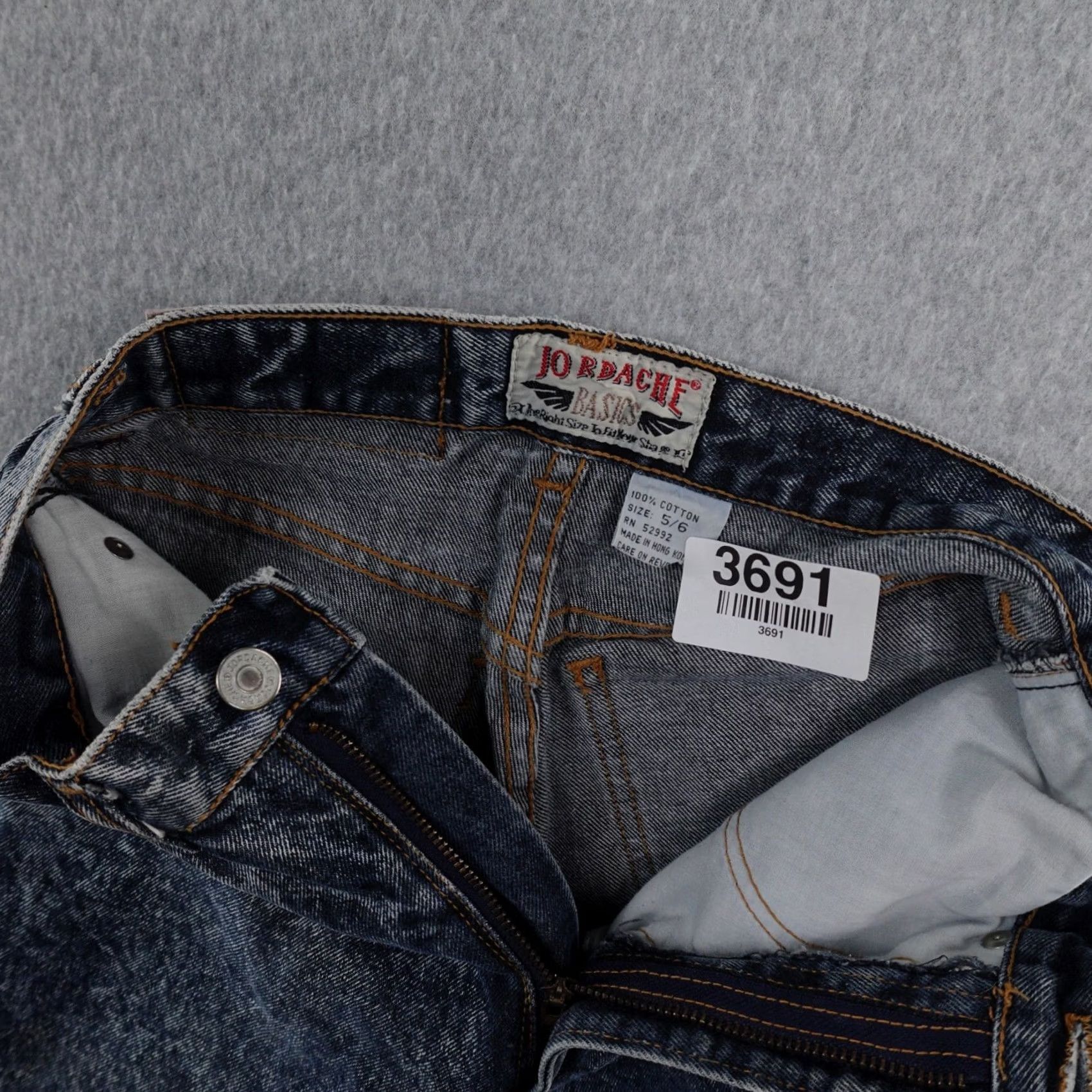 Jordache VINTAGE Jordache Jeans Womens 6 (6x29) High Waisted Acid Wash 5-Pocket Denim Blue Mens Womens Boys Girls Size 28" / US 6 / IT 42 - 4 Thumbnail