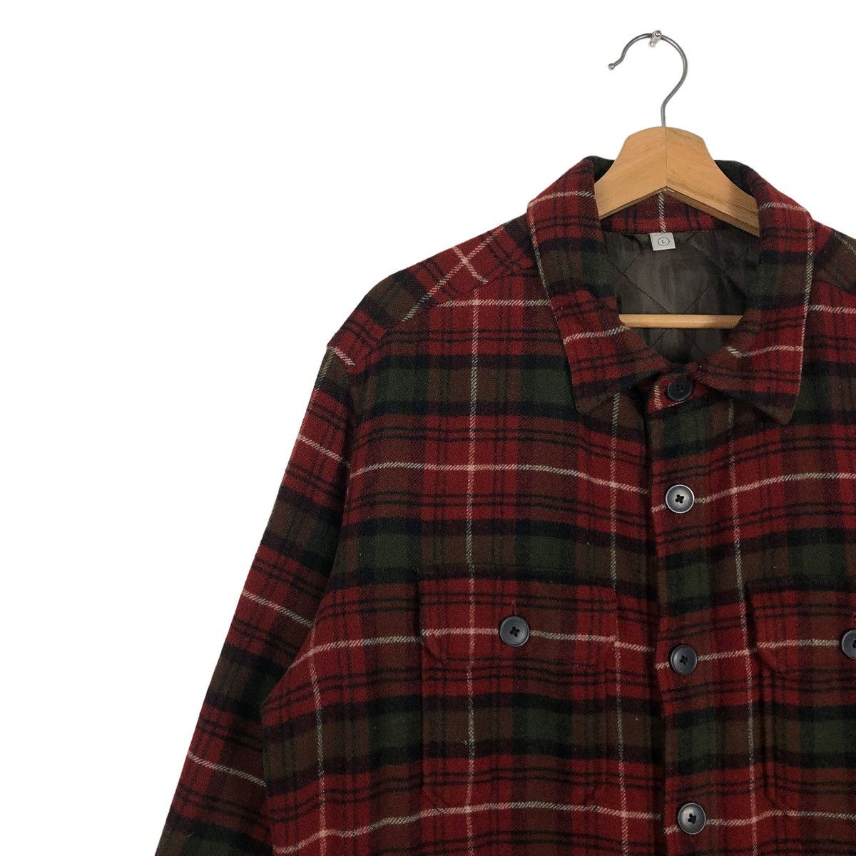 Flannel 🔥VINTAGE FLANNEL JACKET UNIQLO ISSEY MIYAKE TARTAN Size US L / EU 52-54 / 3 - 8 Thumbnail