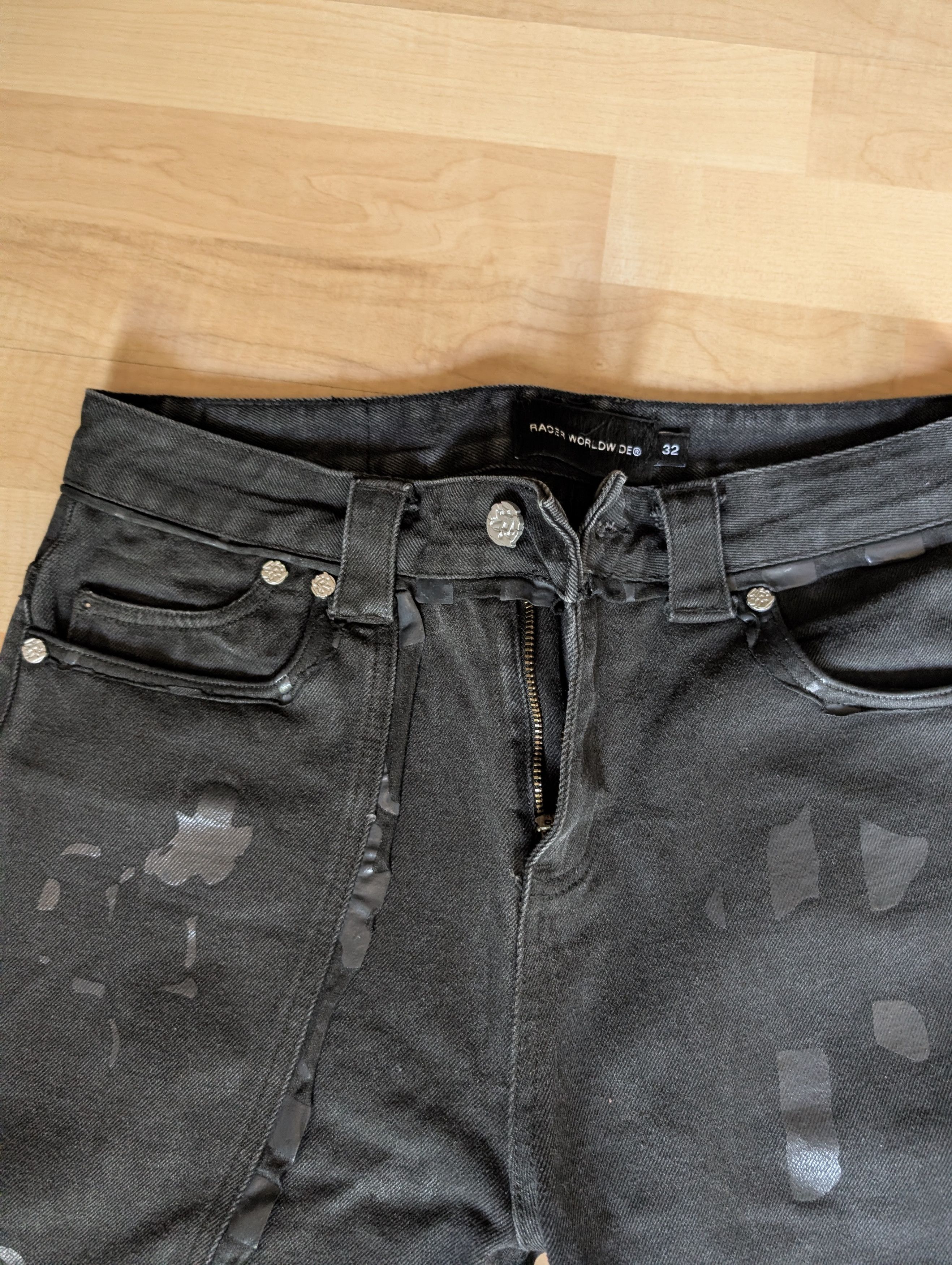 Racer Worldwide waxed jeans Size US 32 / EU 48 - 3 Thumbnail