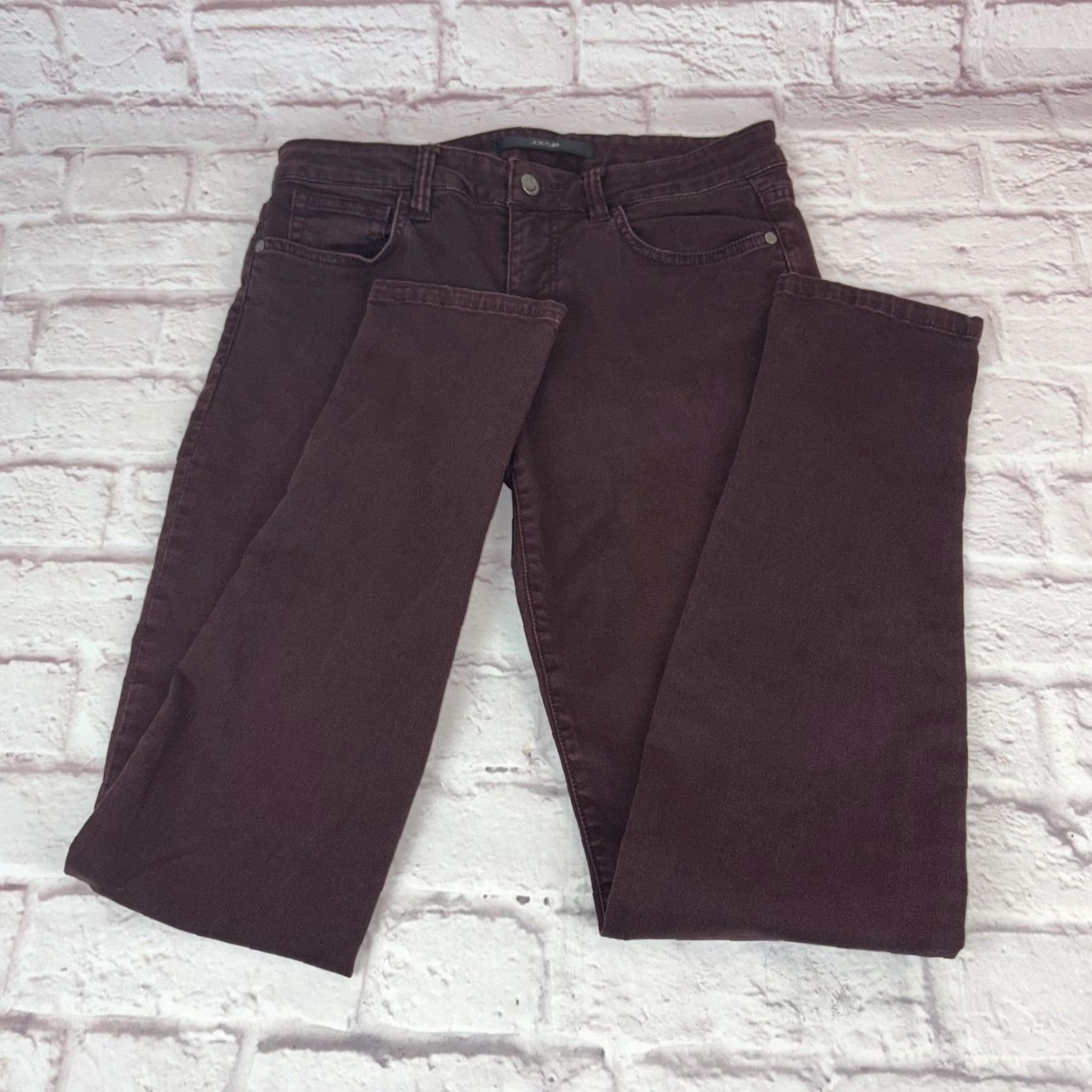 Vintage Joes Jeans Visionaire Skinny Jeans Womens 28 Dark Purple Mid Rise Stretch Denim Size 28" / US 6 / IT 42 - 2 Thumbnail