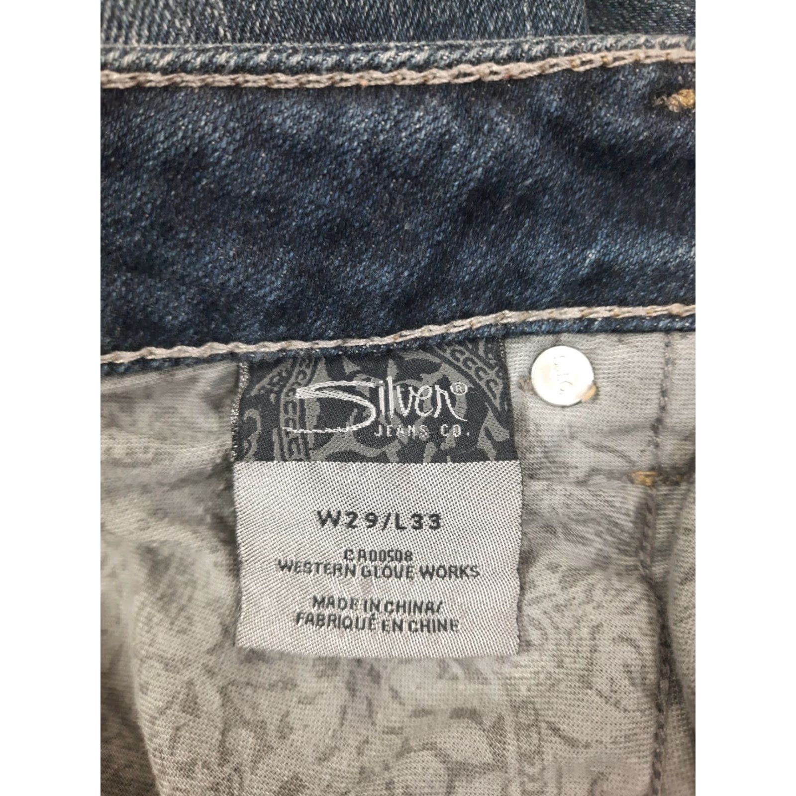 Silver Jeans Co. Silver Jeans Tuesday Bootcut Low Rise women's Blue Jeans 29/33 32x32 Size 29" - 4 Thumbnail