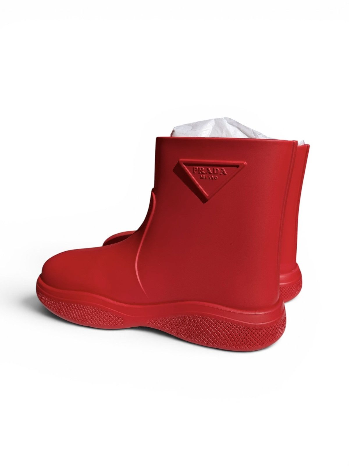 Prada Prada Pull-On Rain Booties Size US 9 / EU 42 - 5 Thumbnail