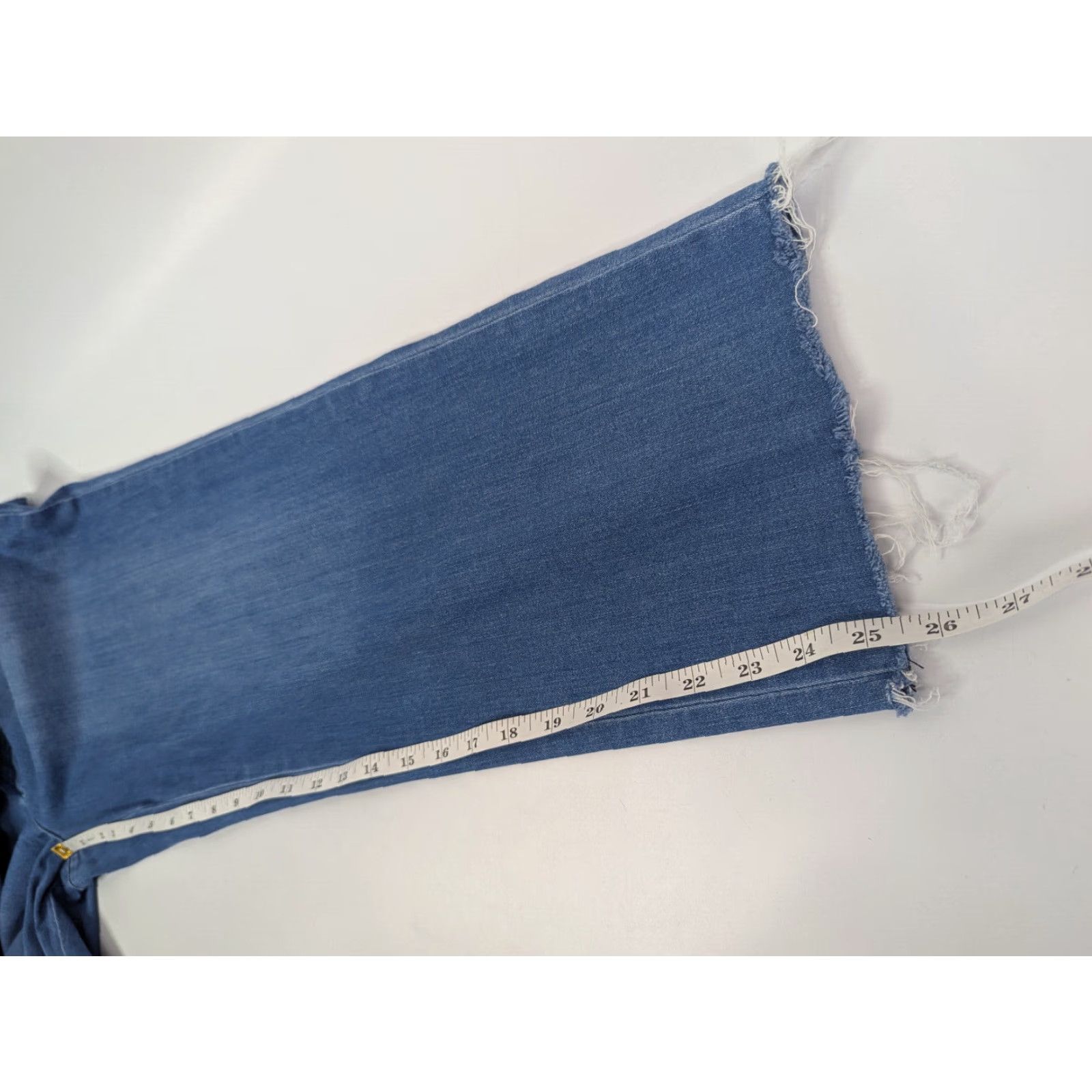 Frank & Eileen Frank & Eileen Kinsale 1977 Wash Denim Raw Hem Pants Size 12 Women Blue Straight Size 34" / US 12 / IT 48 - 5 Thumbnail