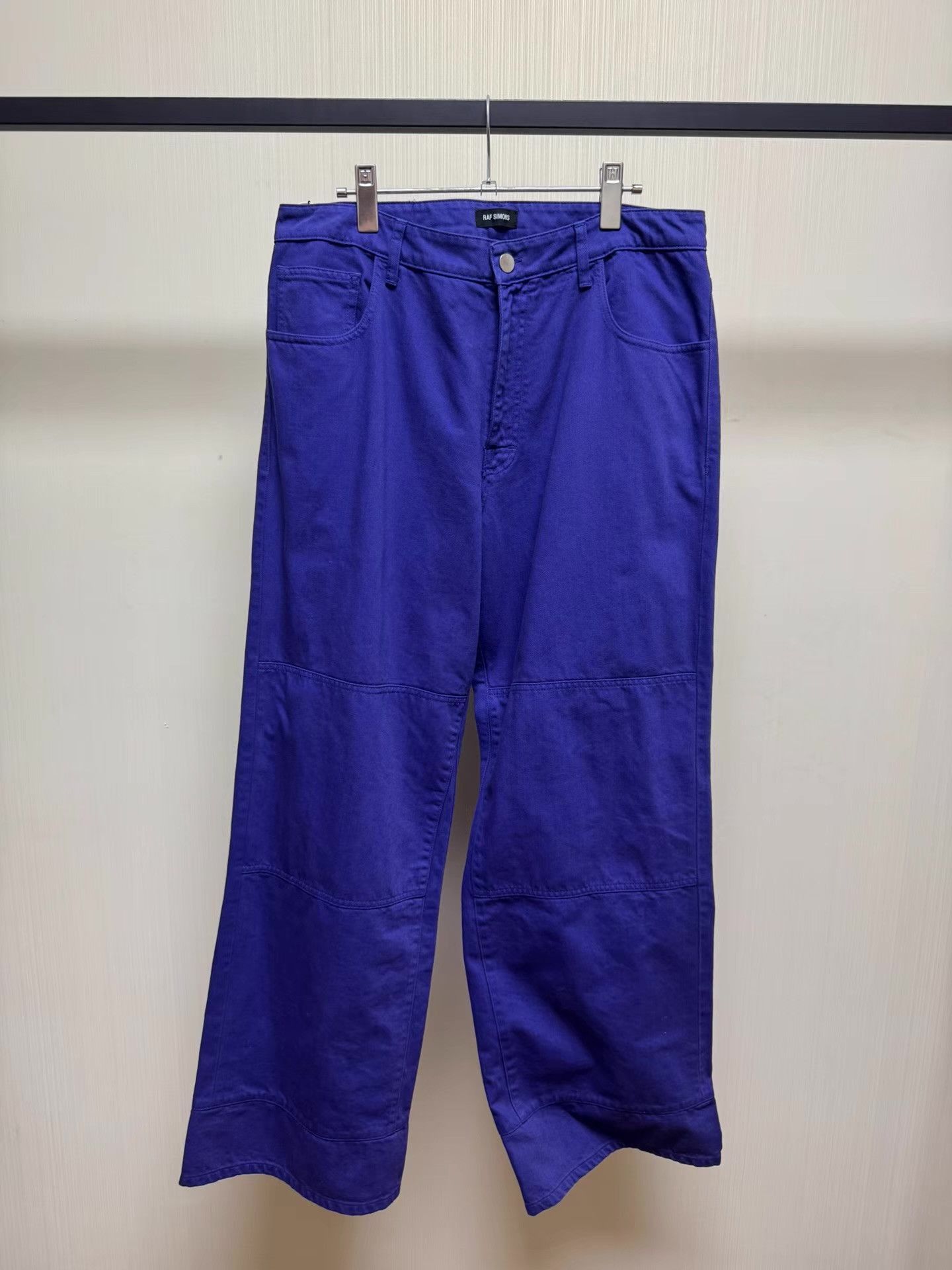 Raf Simons Purple Casual Straight-Leg Pants Size US 30 / EU 46 - 1 Thumbnail