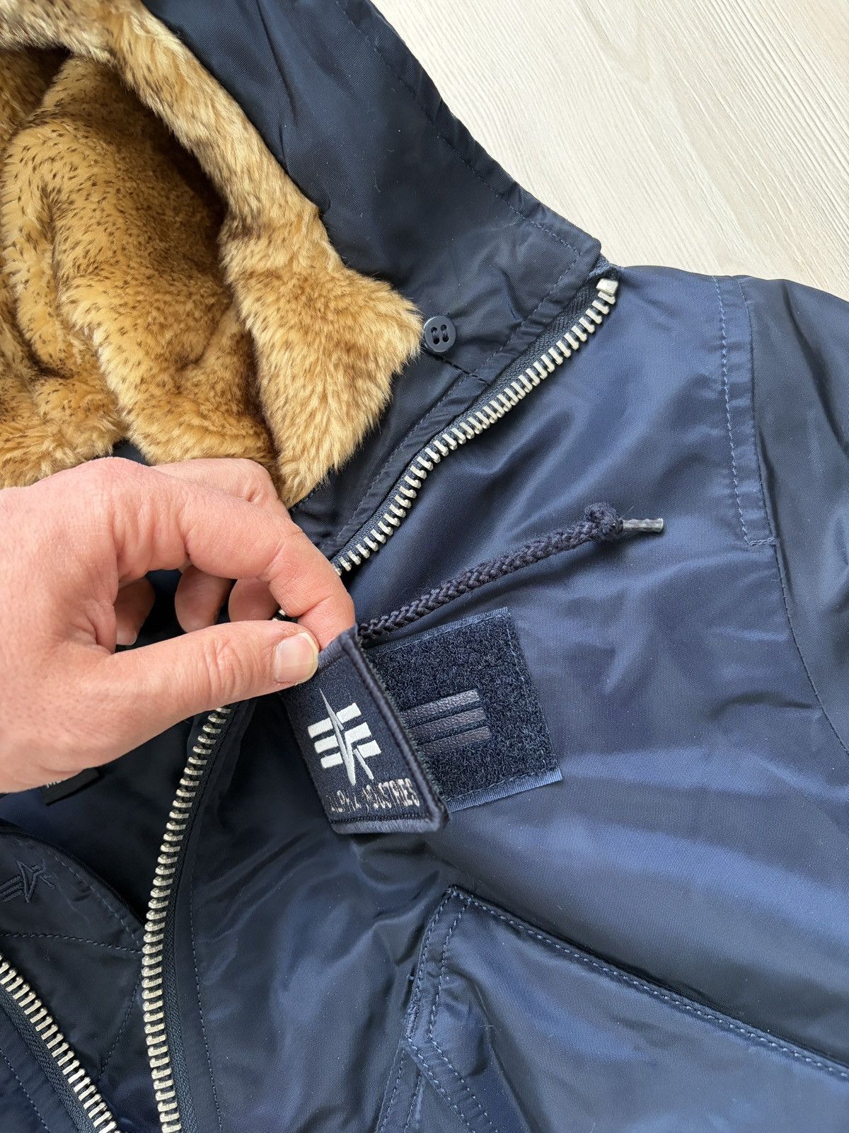 Alpha Industries Alpha Industries 45/P Hooded Fur Bomber Jacket Size US M / EU 48-50 / 2 - 5 Thumbnail