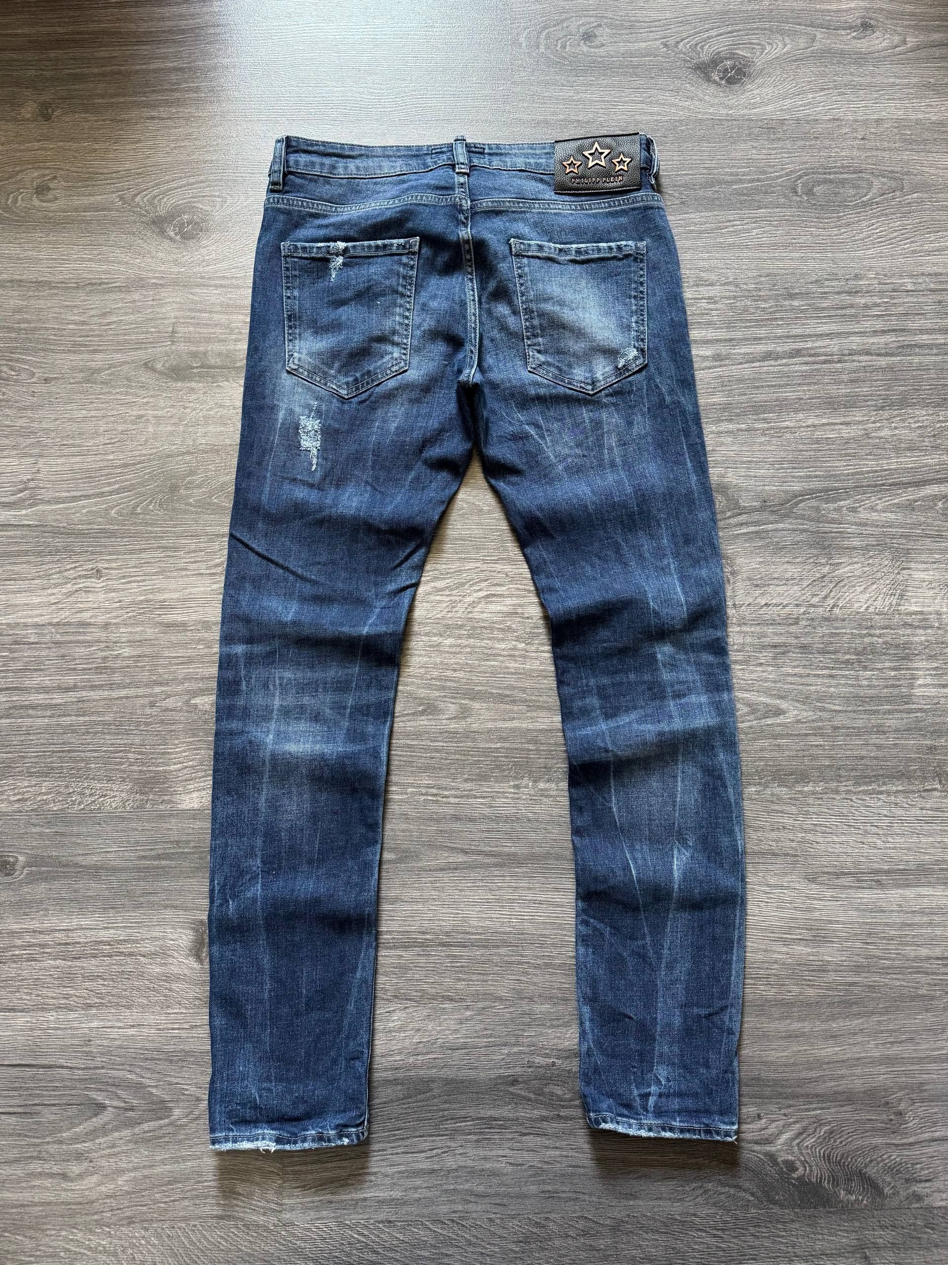 Philipp Plein Philipp Plein Distressed Jeans Skull Logo Denim Pants Size US 32 / EU 48 - 2 Thumbnail