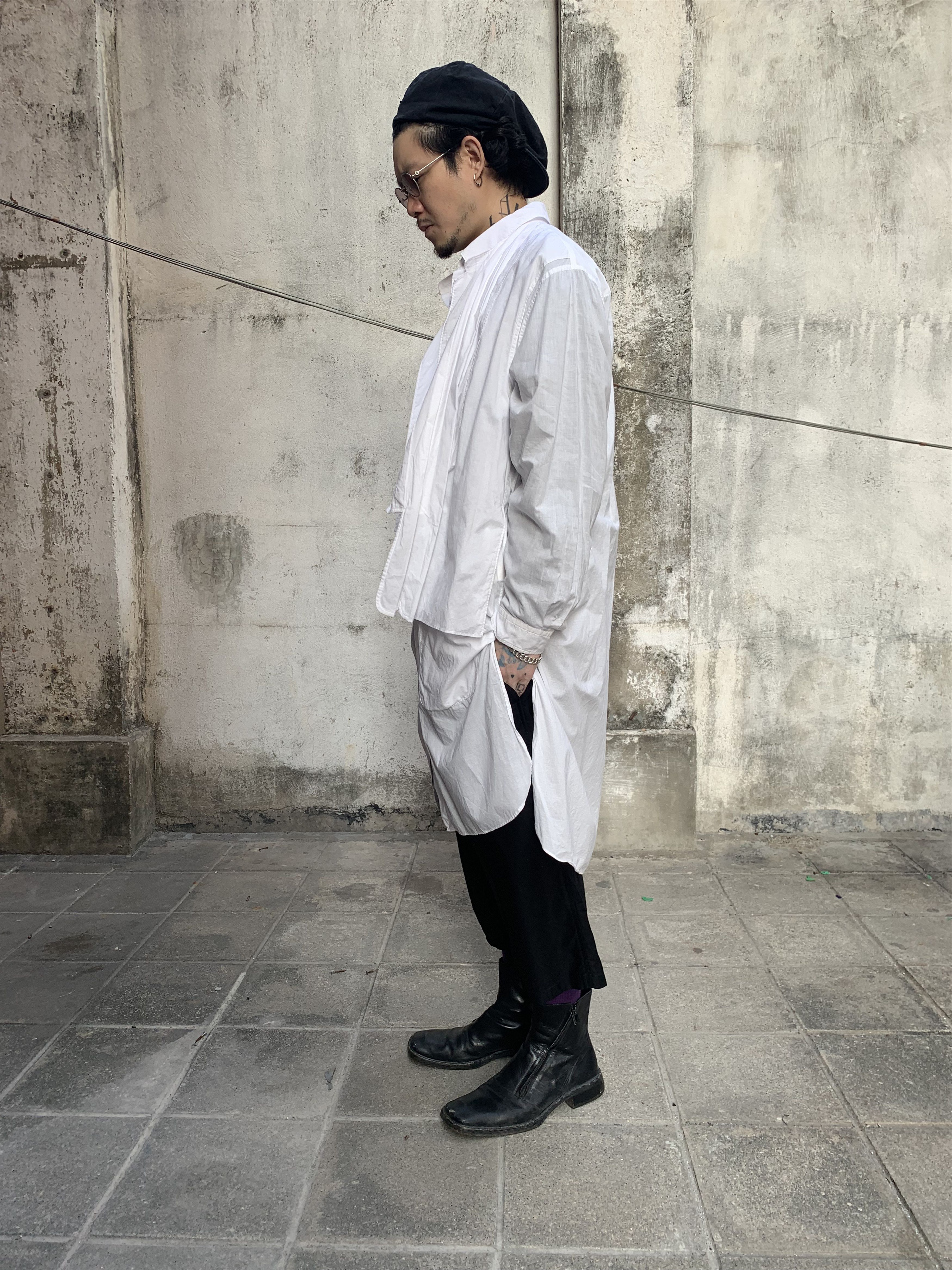 Yohji Yamamoto Yohji Yamamoto Pour Homme the Power of White Shirt Size US L / EU 52-54 / 3 - 4 Thumbnail