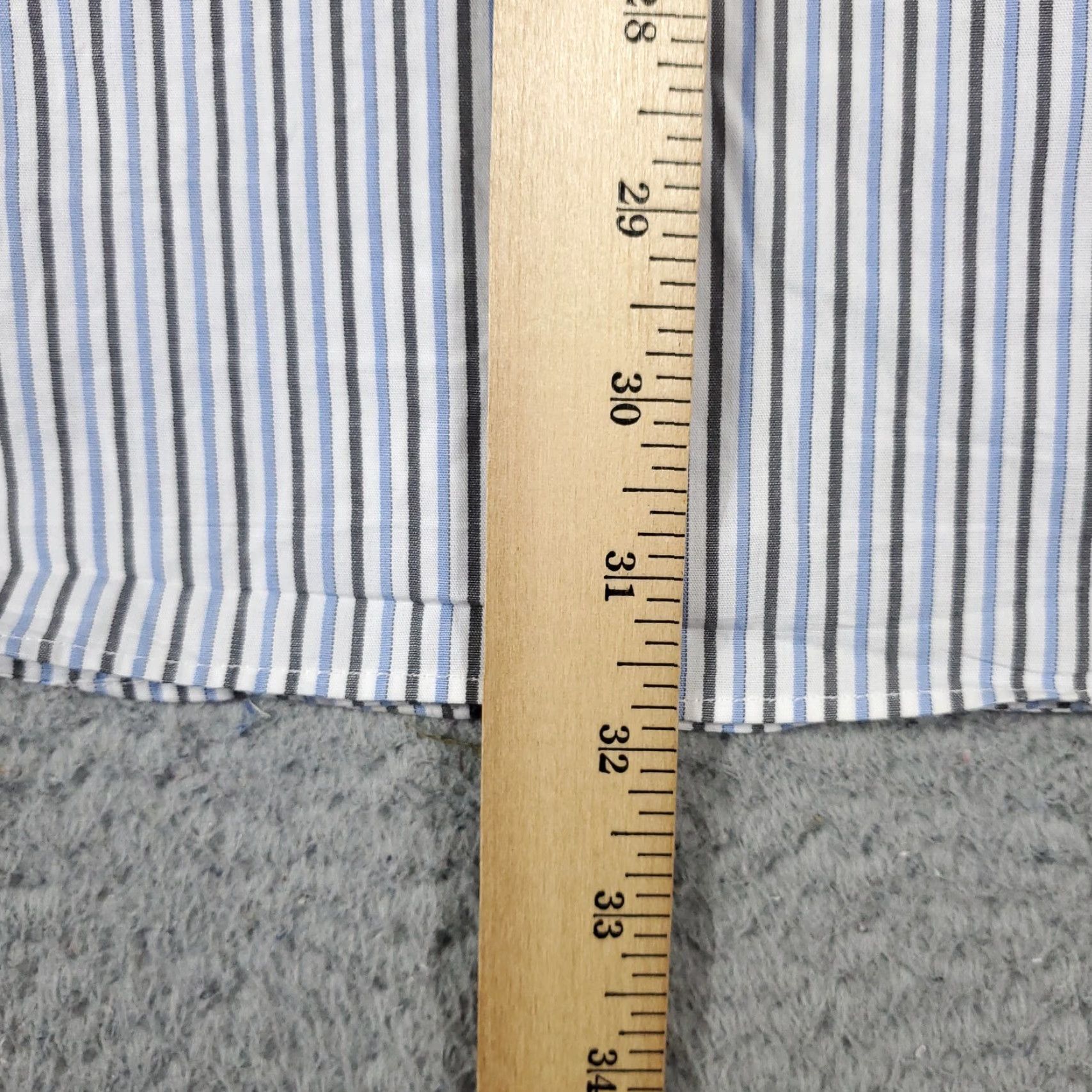 Tommy Hilfiger Tommy Hilfiger Shirt Mens Large Blue Striped Casual Button Up Long Sleeve Size US L / EU 52-54 / 3 - 5 Thumbnail