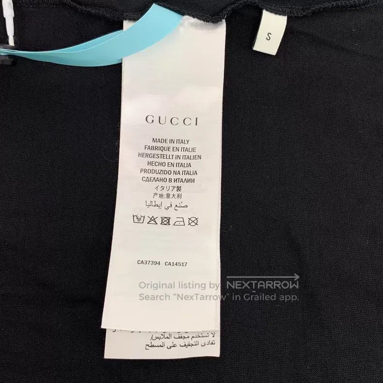 Gucci Gucci Black logo cat sequin cotton round-neck short-sleeve Size US S / EU 44-46 / 1 - 6 Thumbnail