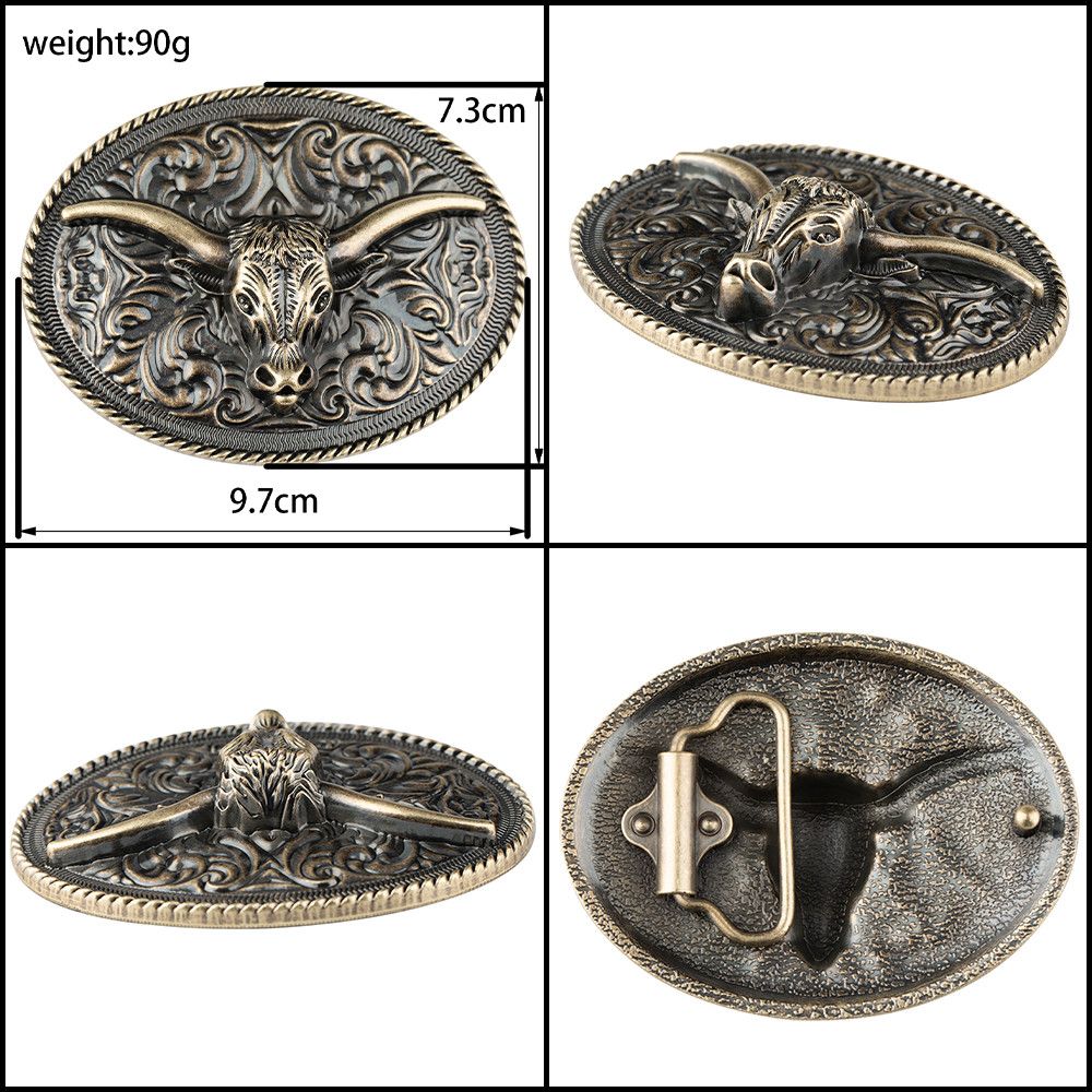 Designer Dark Vintage Belt Riveted Belts Menswear Accessories Size ONE SIZE - 3 Thumbnail