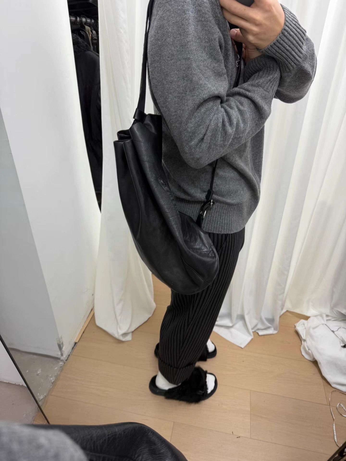 Yohji Yamamoto Yohji Yamamoto Y's Leather Bucket Bag K20 Size ONE SIZE - 8 Thumbnail