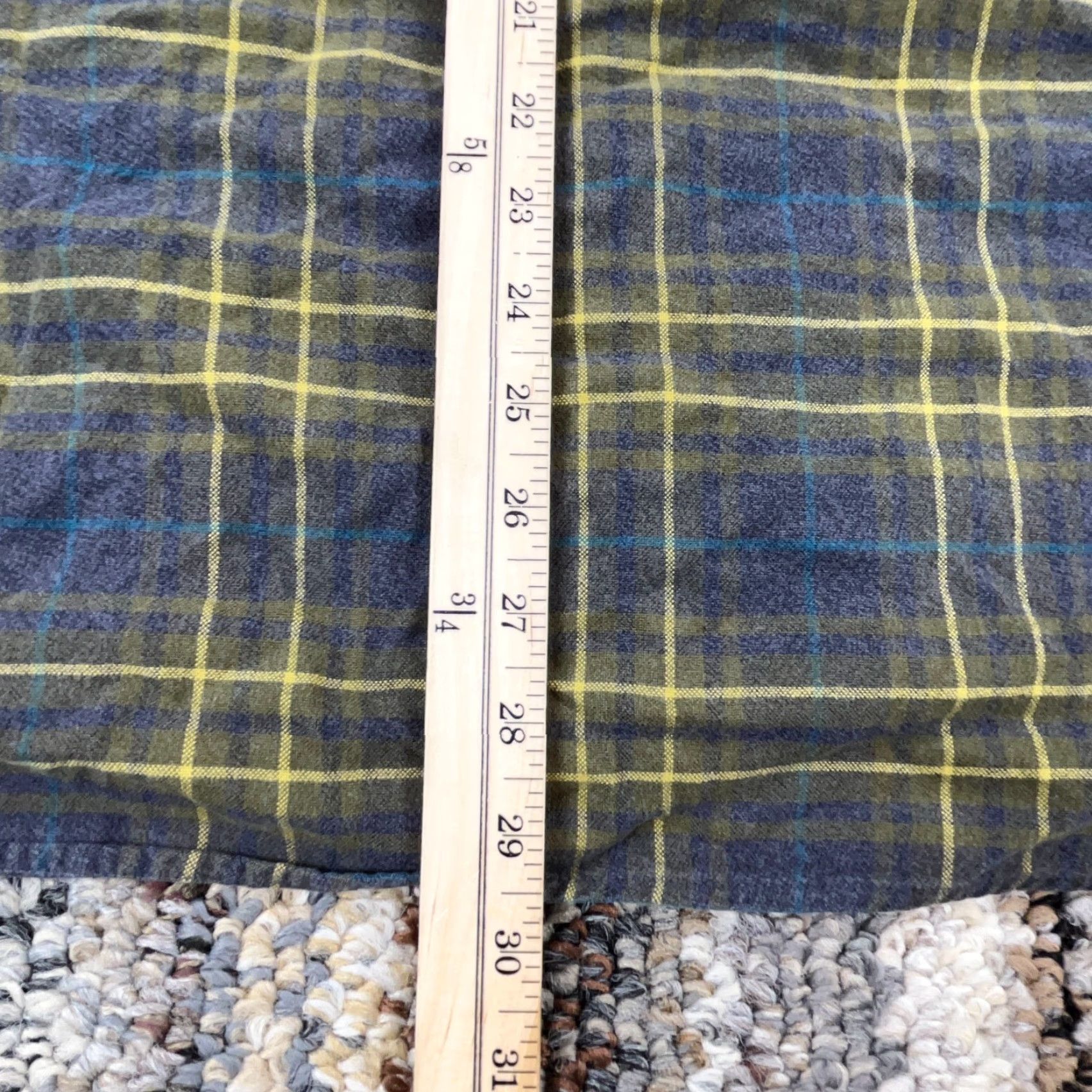 Banana Republic VINTAGE Banana Republic Button-Up Shirt Men Large Blue Green Flannel Plaid/Check Casual Workwear - Mens Size US L / EU 52-54 / 3 - 7 Thumbnail