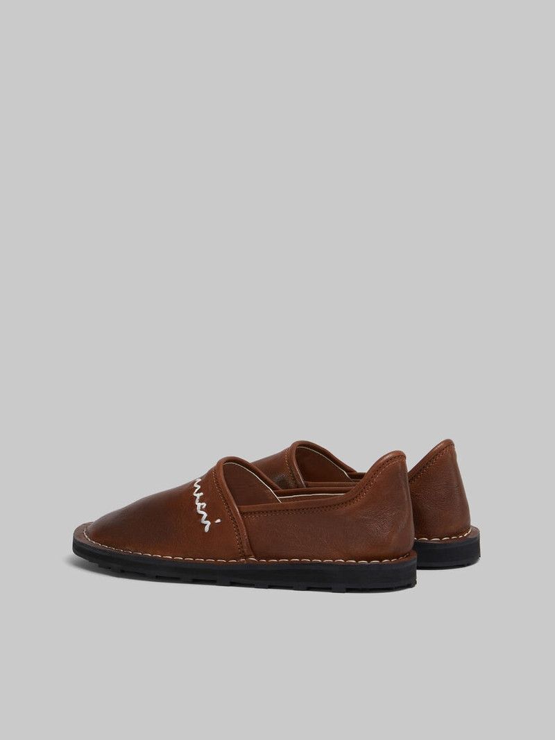 Marni o1w1db10426 Slip On Loafer in Navy Brown Size US 7 / EU 40 - 2 Thumbnail