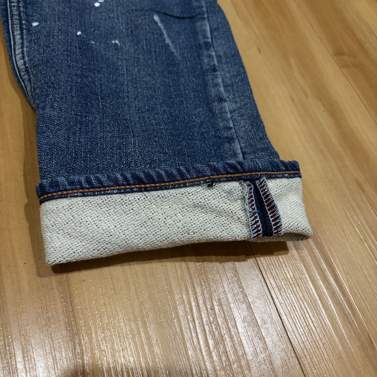 TMT TMT Japan Damaged Distressed Stitch Denim Jeans Size US 34 / EU 50 - 4 Thumbnail