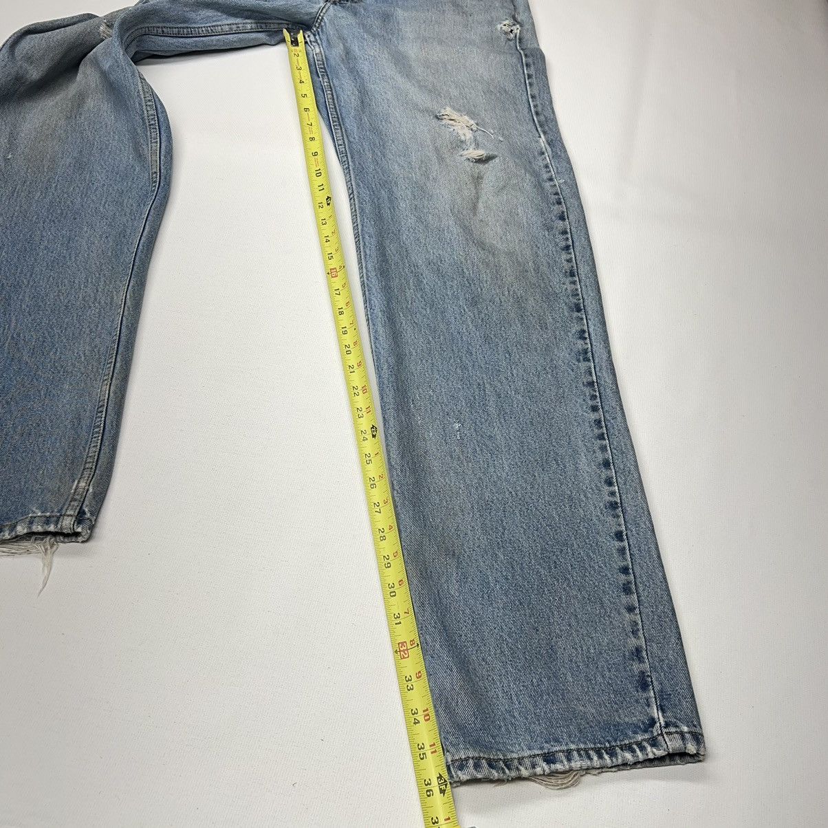 Levi's × Vintage VTG Levis 550 Jeans Blue Relaxed Fit Baggy Distressed Size US 34 / EU 50 - 22 Thumbnail