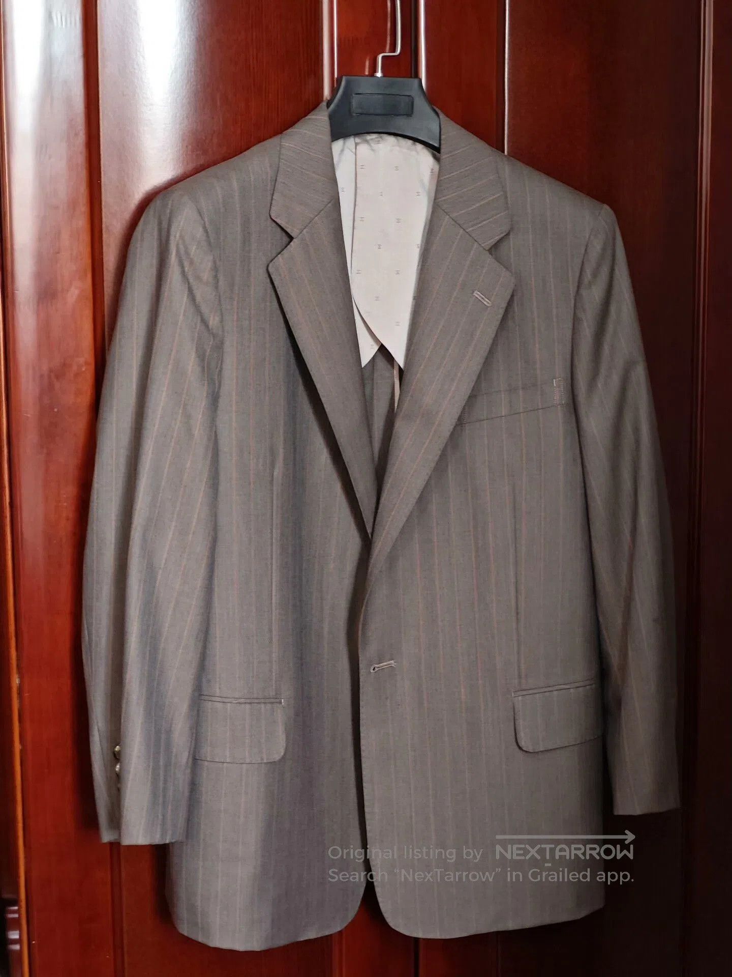 Japanese Brand Dormeuil Custom Wool-Linen Suit. Size US M / EU 48-50 / 2 - 1 Thumbnail
