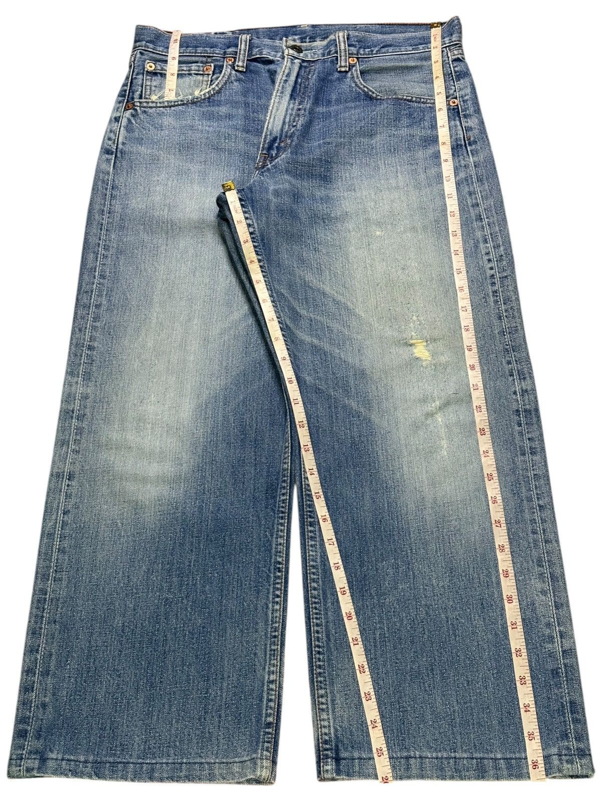 Levi's Vintage 80s Levis 503 Mud Wash Distressed Loose Baggy Jeans Size US 32 / EU 48 - 13 Thumbnail