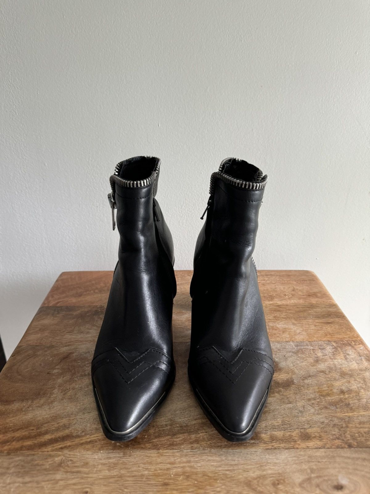 Diesel Diesel Women's Black and Silver Boots Size US 9 / IT 39 - 2 Thumbnail