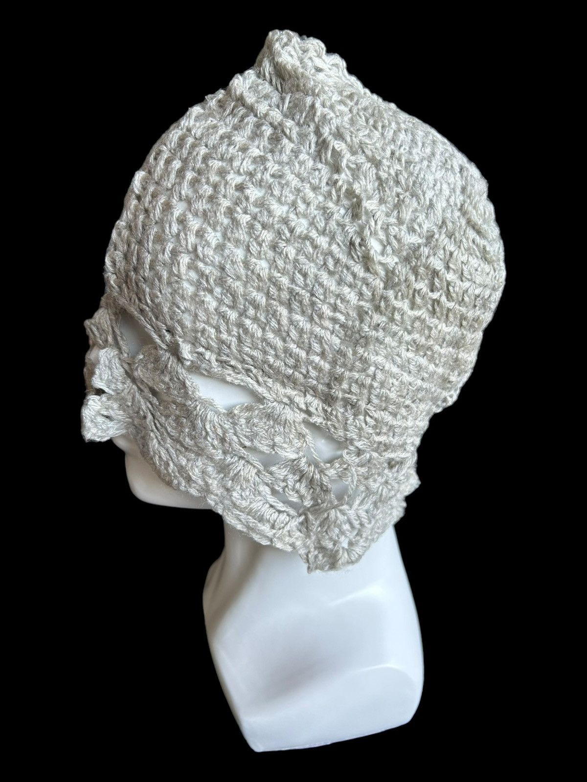 14th Addiction × 20471120 × Japanese Brand Punk Bondage Style Knitt Handmade big Beanie Hats Size ONE SIZE - 2 Thumbnail