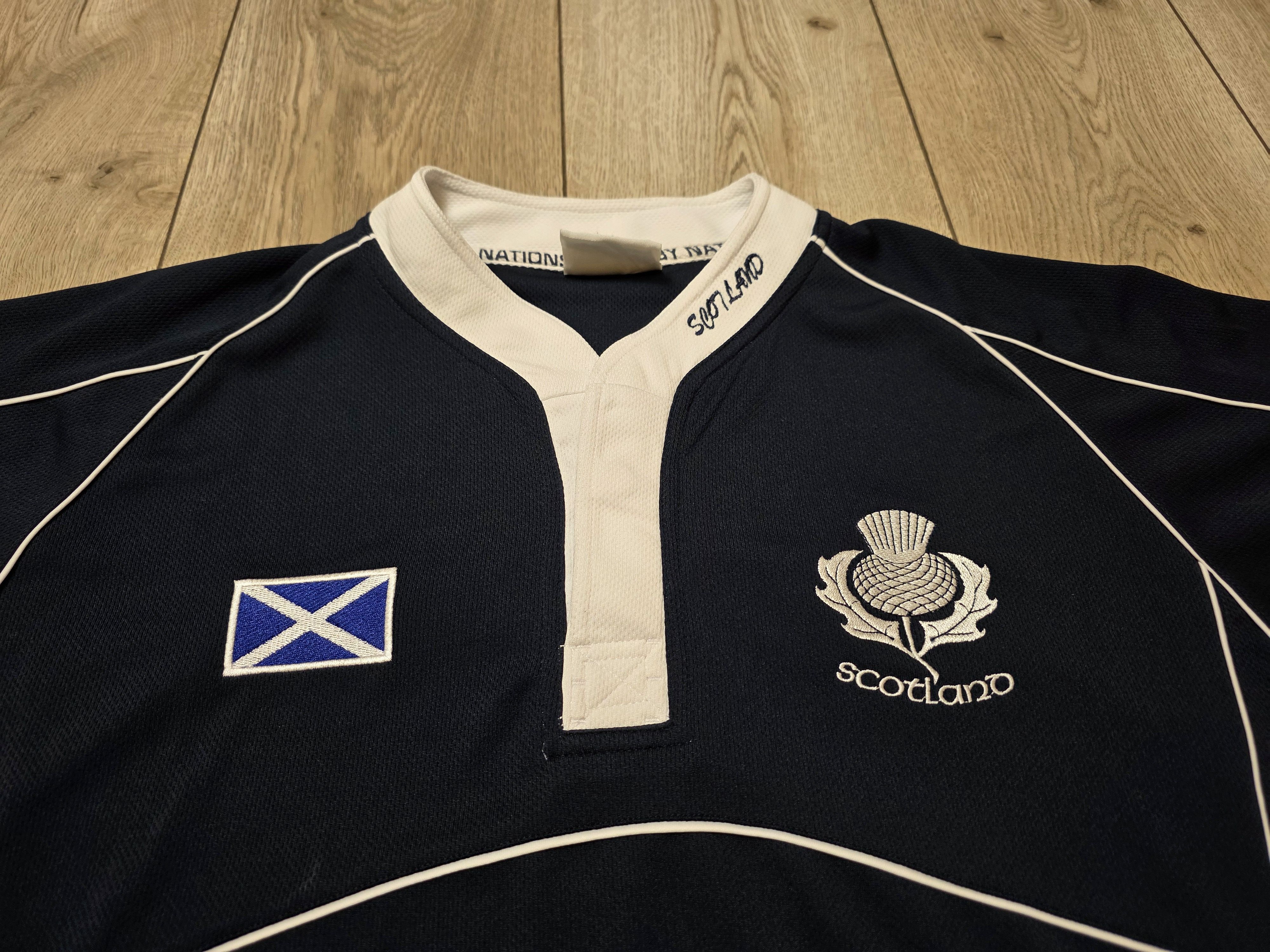 All Sport SCOTLAND VINTAGE RUGBY SHIRT RUGBY JERSEY SCOTLAND Size US L / EU 52-54 / 3 - 3 Thumbnail