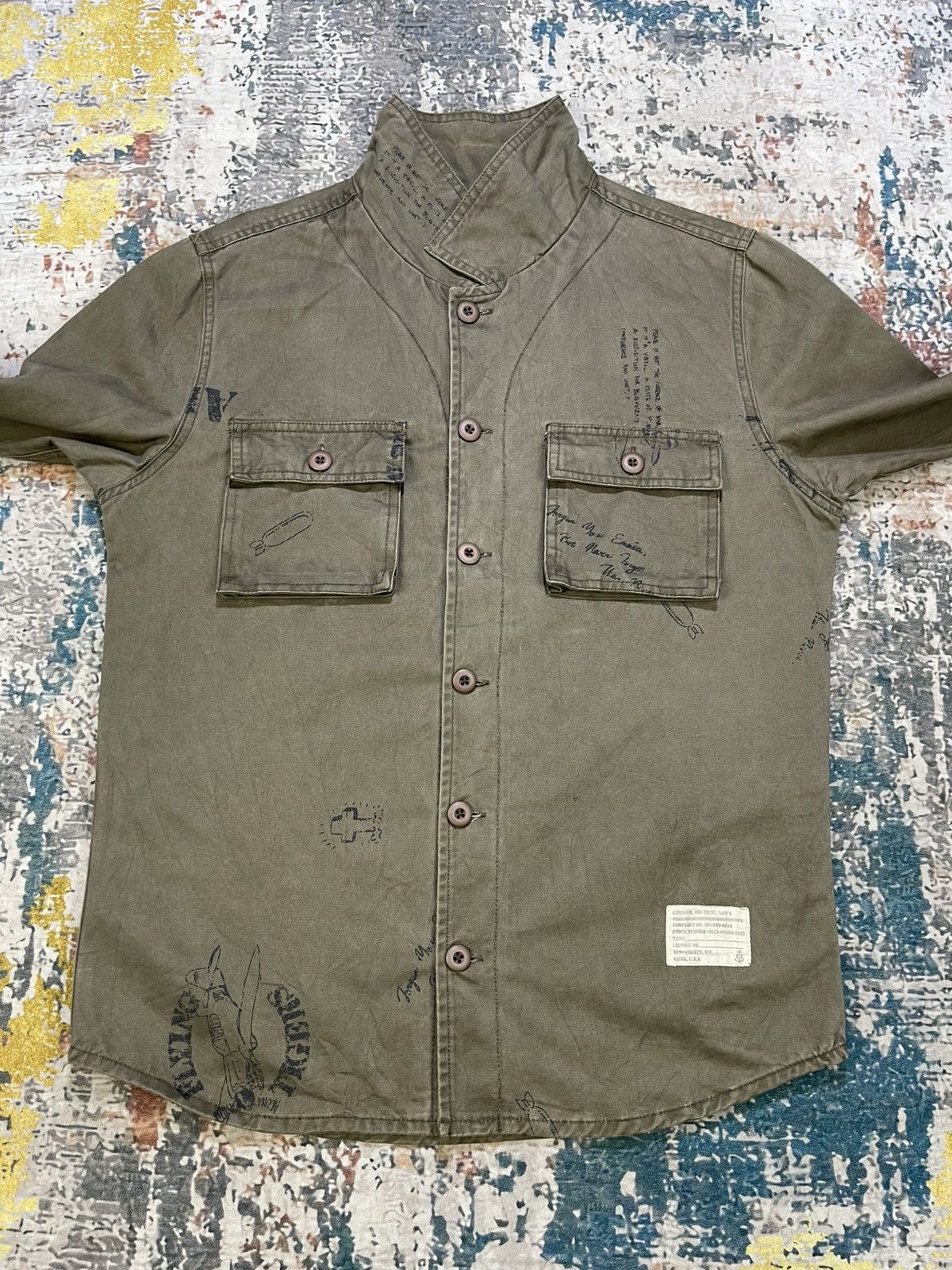 URBAN RESEARCH DOORS Urban Research Military Aircrew Uniform Workshirt Size US S / EU 44-46 / 1 - 3 Thumbnail