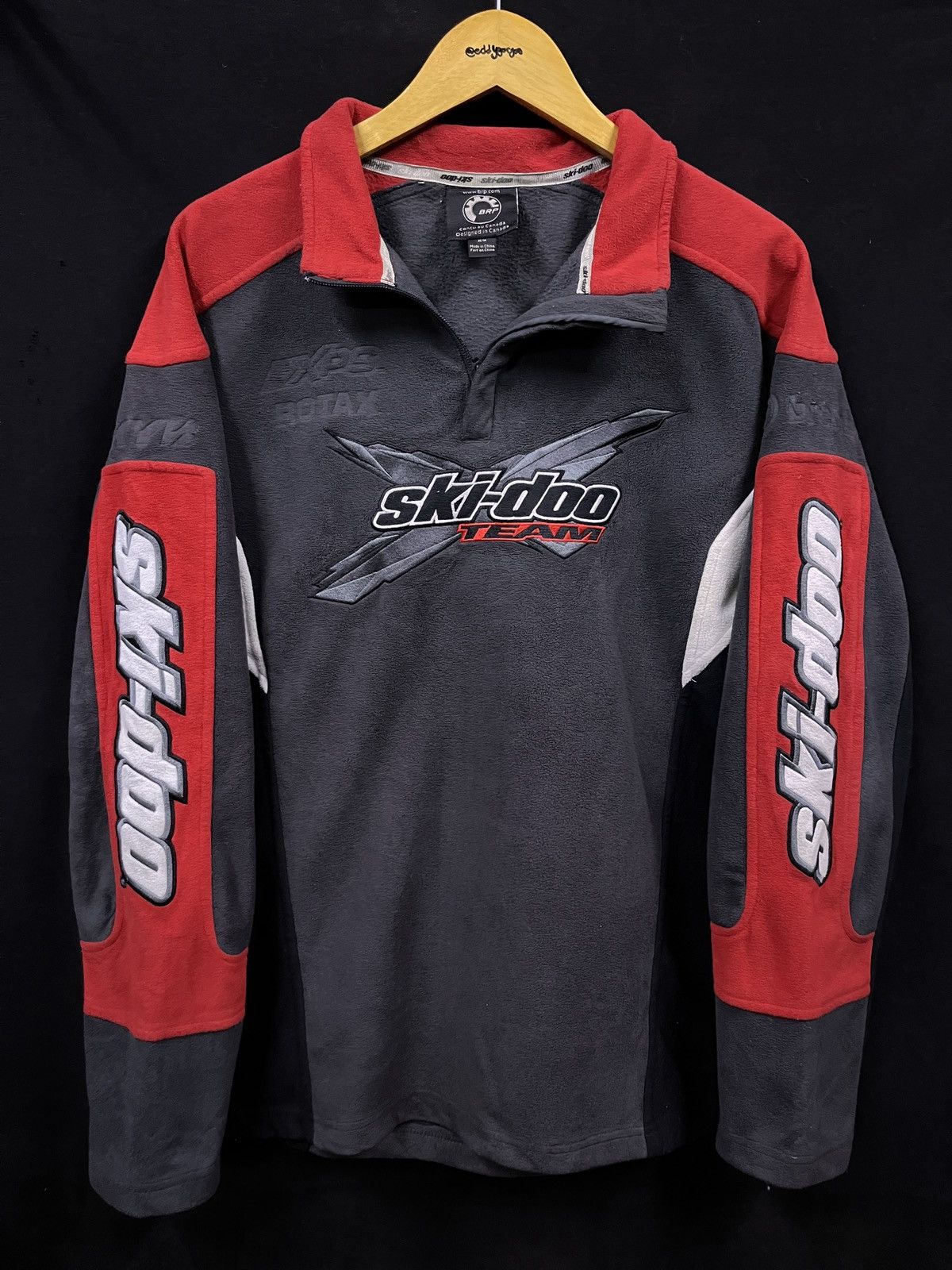 Other VINTAGE BRP SKI-DOO SPELLOUT LIGHT FLEECE JACKET Size US L / EU 52-54 / 3 - 1 Thumbnail