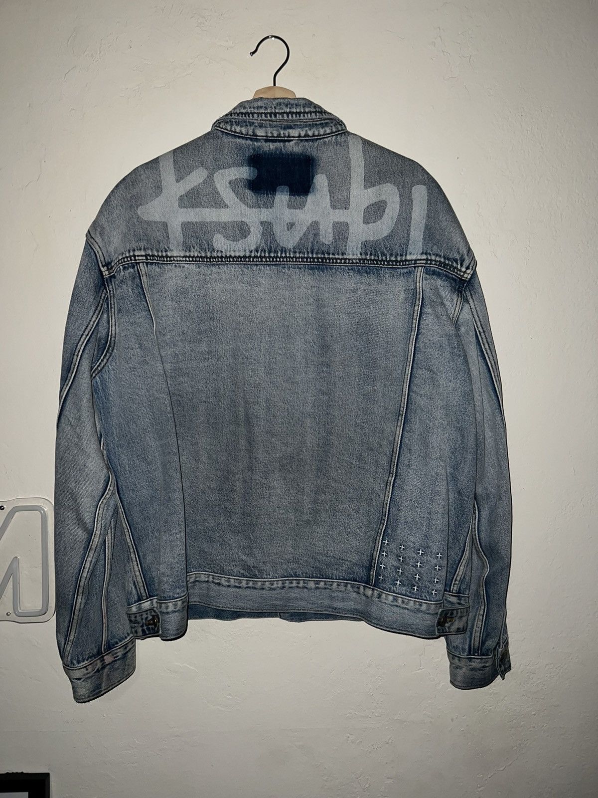 Ksubi Worn 1x XL Light Blue Ksubi Back Logo Denim Jacket Size US XL / EU 56 / 4 - 5 Thumbnail