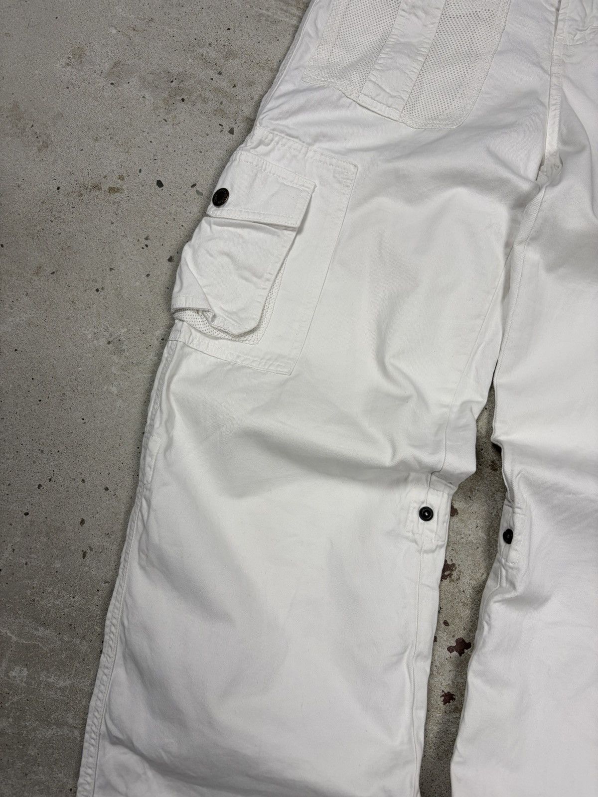 Dolce & Gabbana 2000s Dolce & Gabbana White Baggy Cargo Pants Utility Size 27" / US 4 / IT 40 - 6 Thumbnail