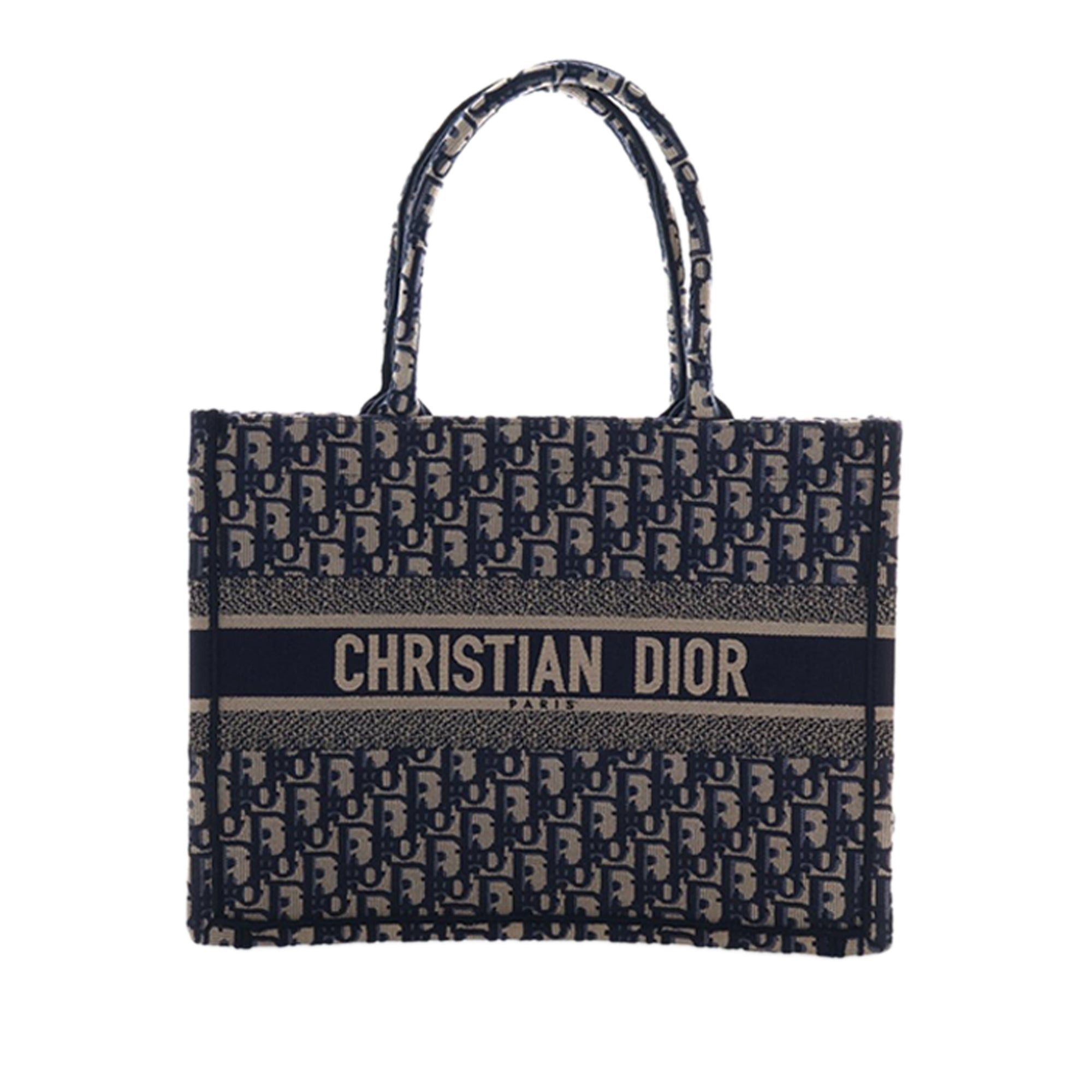 Dior Medium Oblique Embroidered Canvas Book Tote Size ONE SIZE - 1 Thumbnail